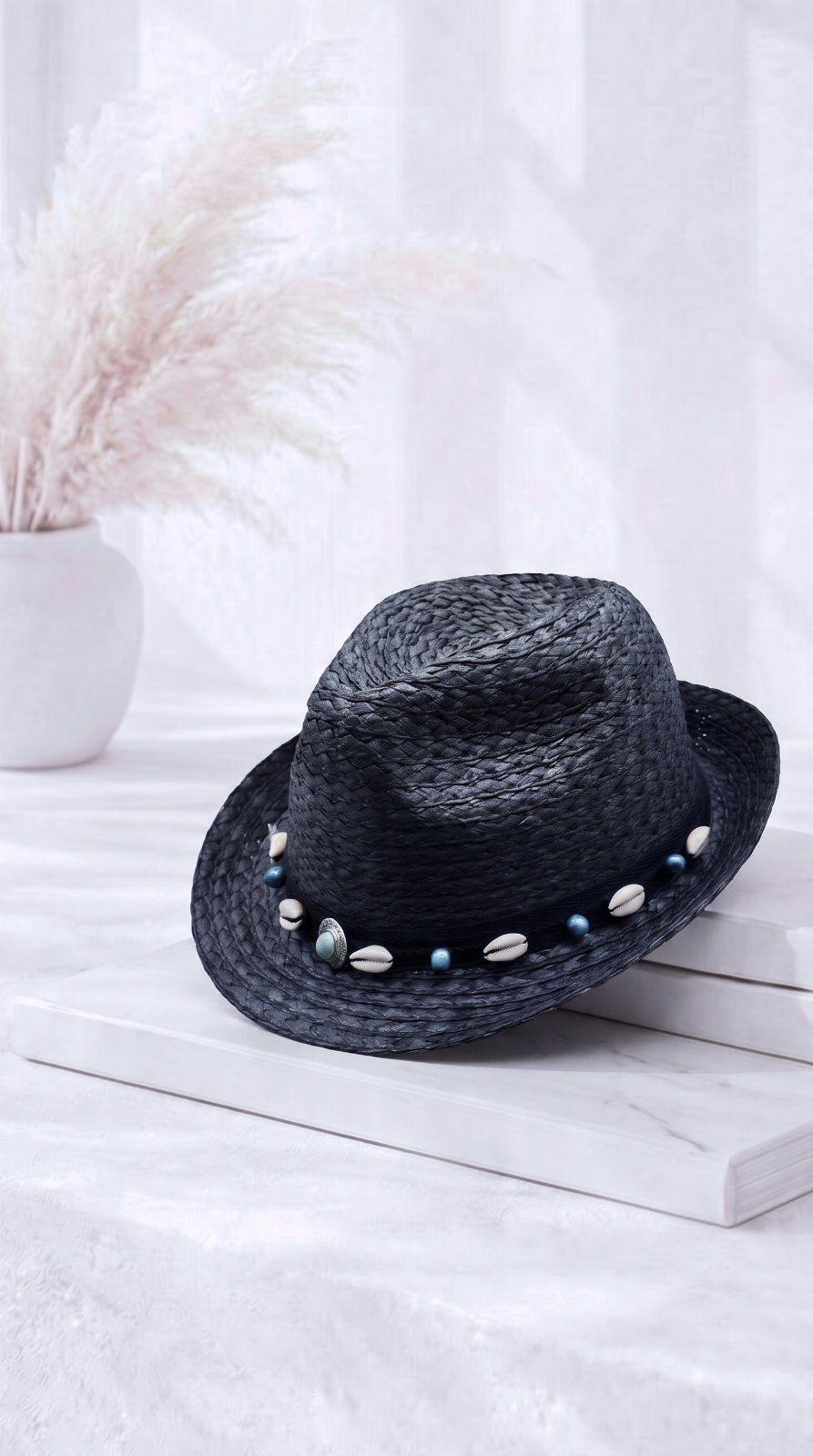 Hut Cowrie *Schwarz*