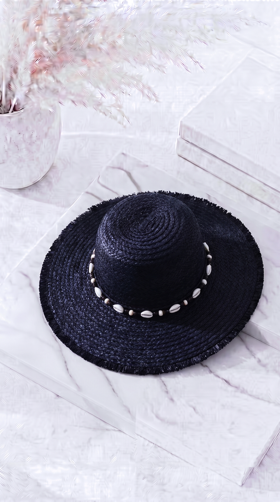 Hut Ocean Shell *Schwarz*