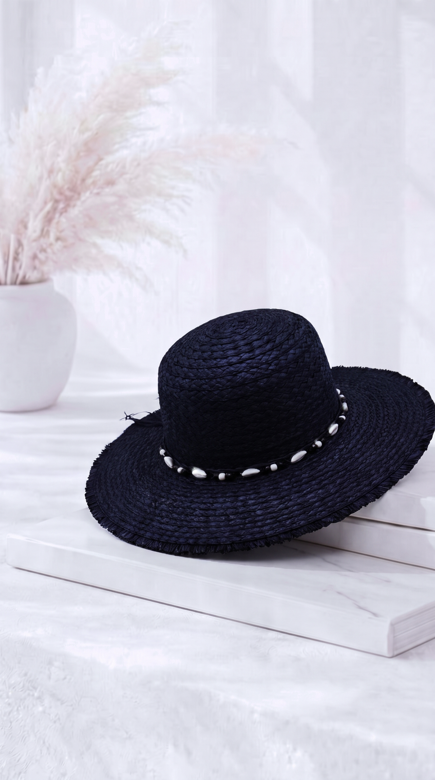 Hut Ocean Shell *Schwarz*