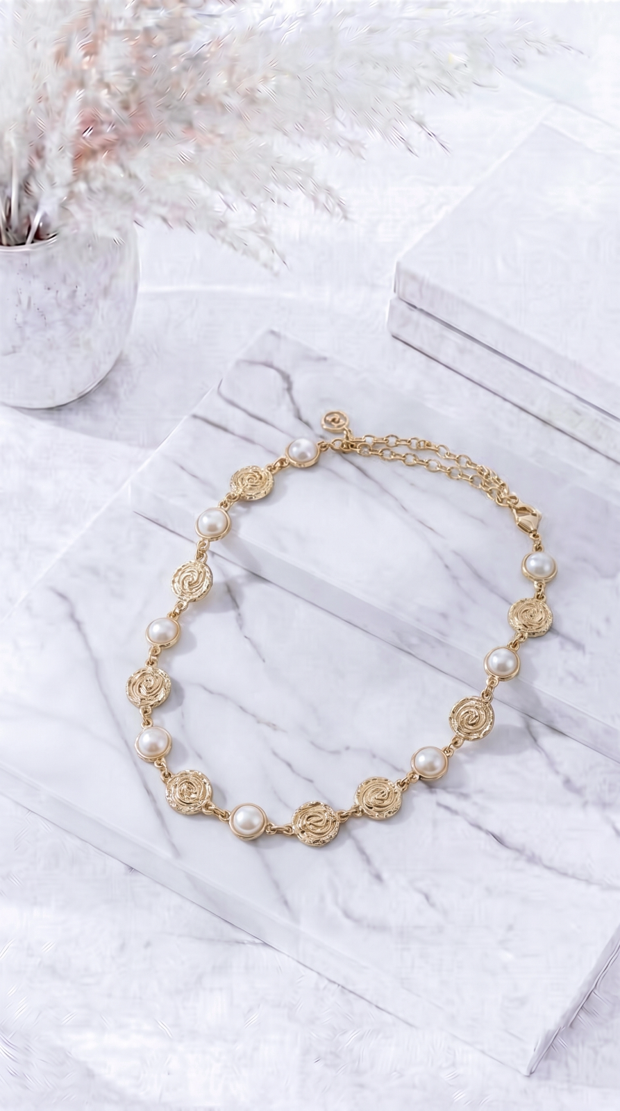 Gürtelkette Golden Pearl Romance