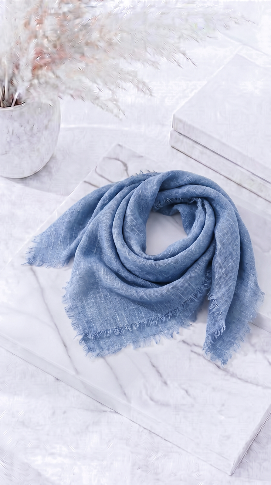 Leinen-Halstuch Fresh Breeze *Jeansblau*
