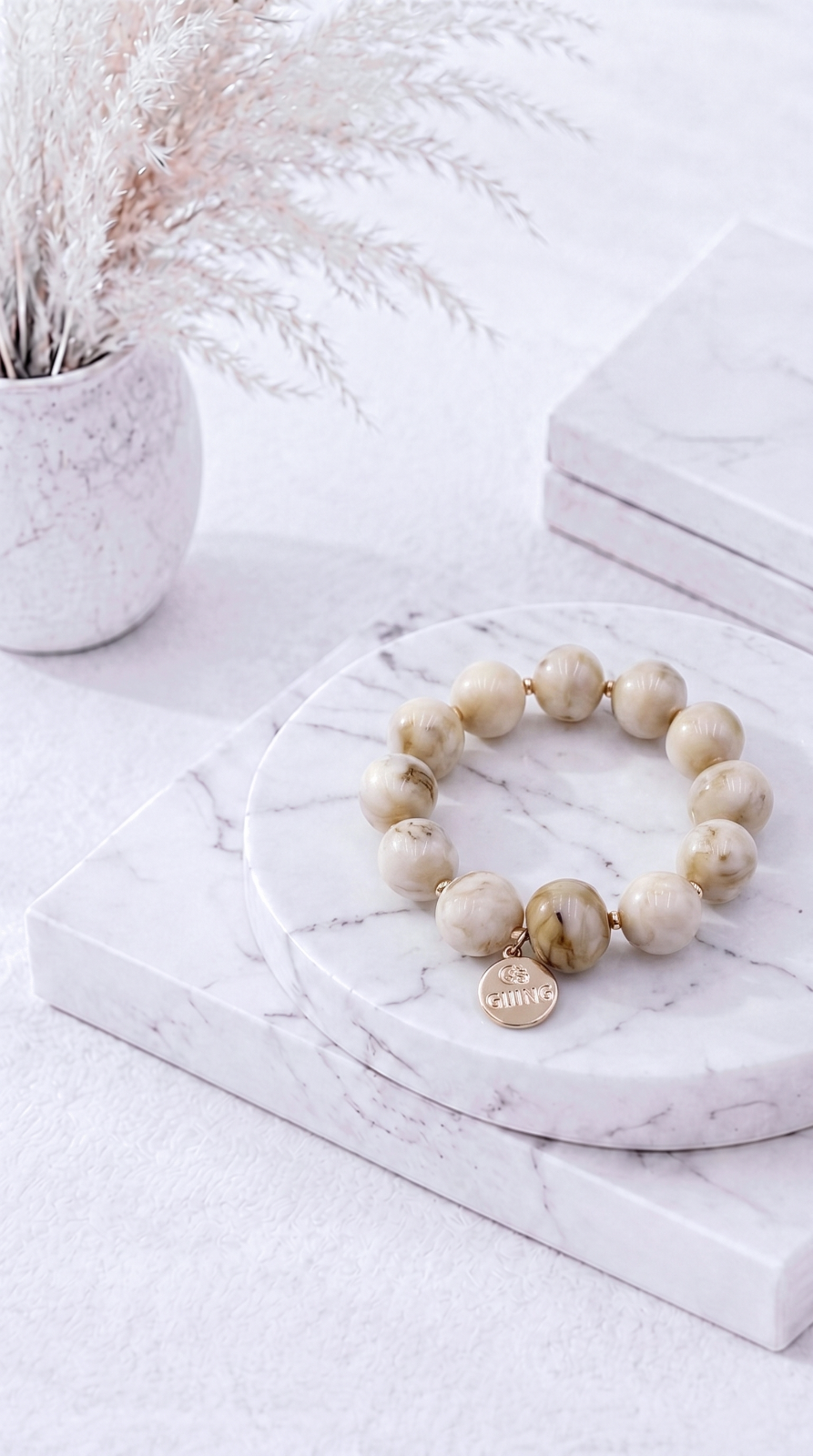 Perlenarmband Fairy Beads *Beige*