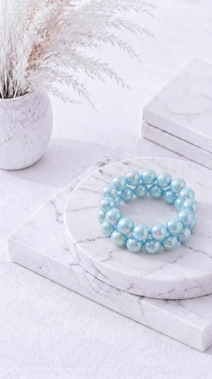 Perlenarmband Glossy Love *Blau*