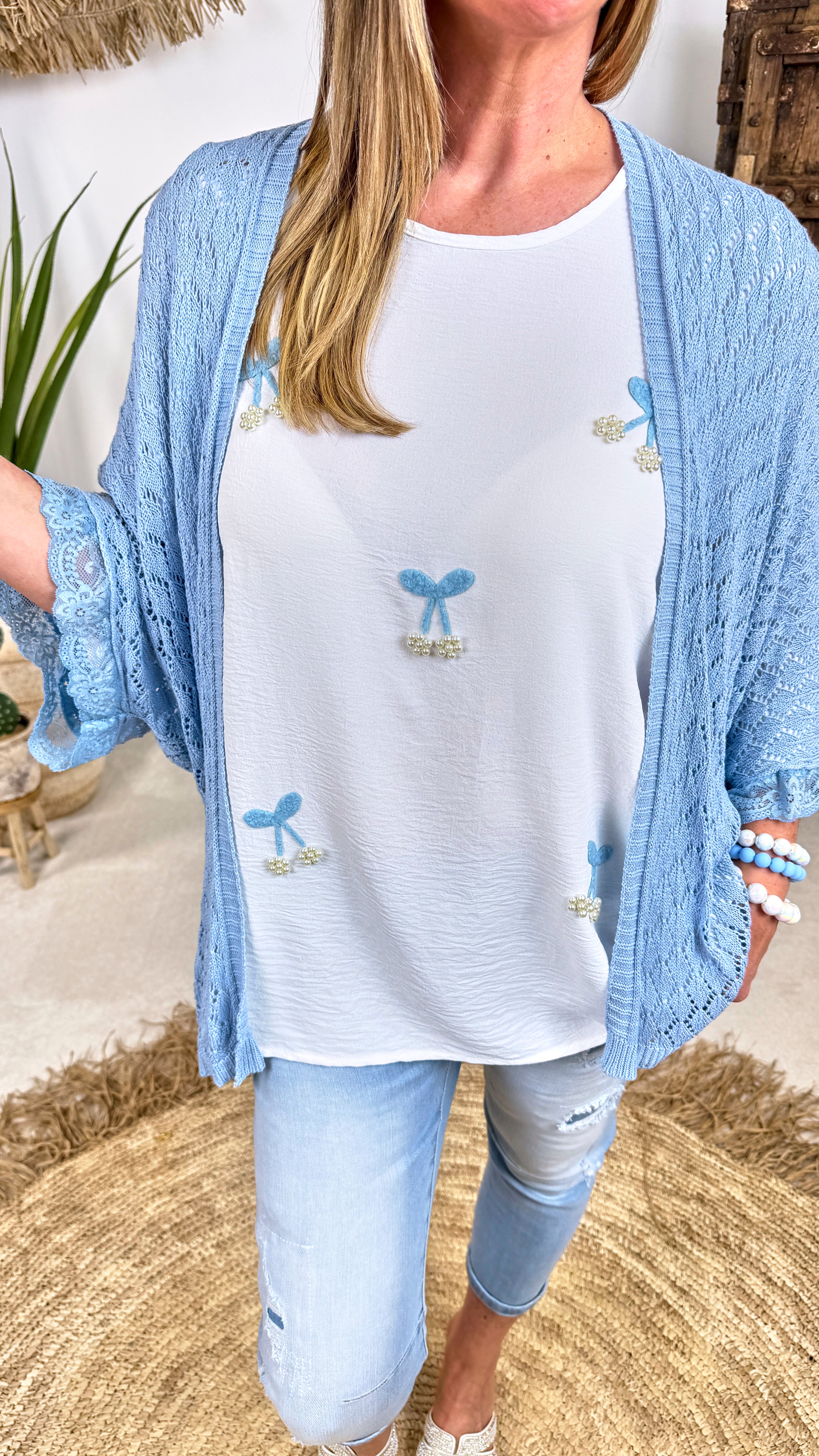 Cardigan Candy Lace *Blau*