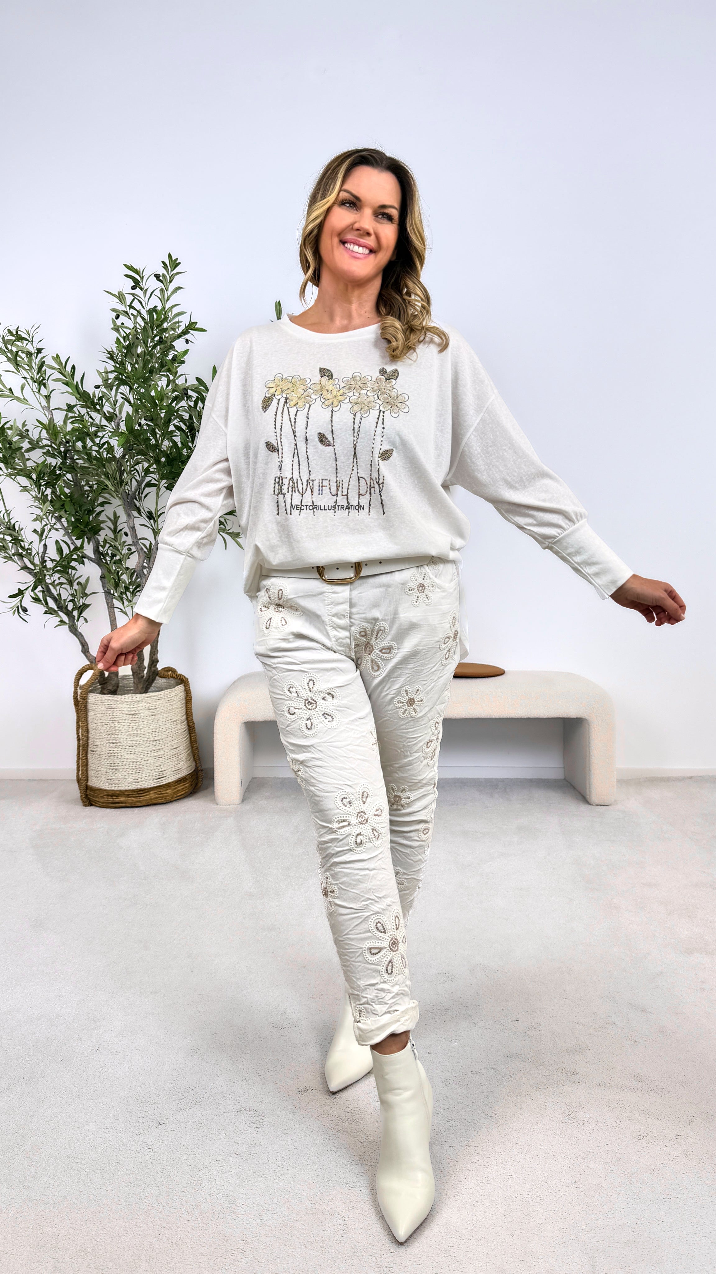 Jogpants Vanilla Powder *Weiß*