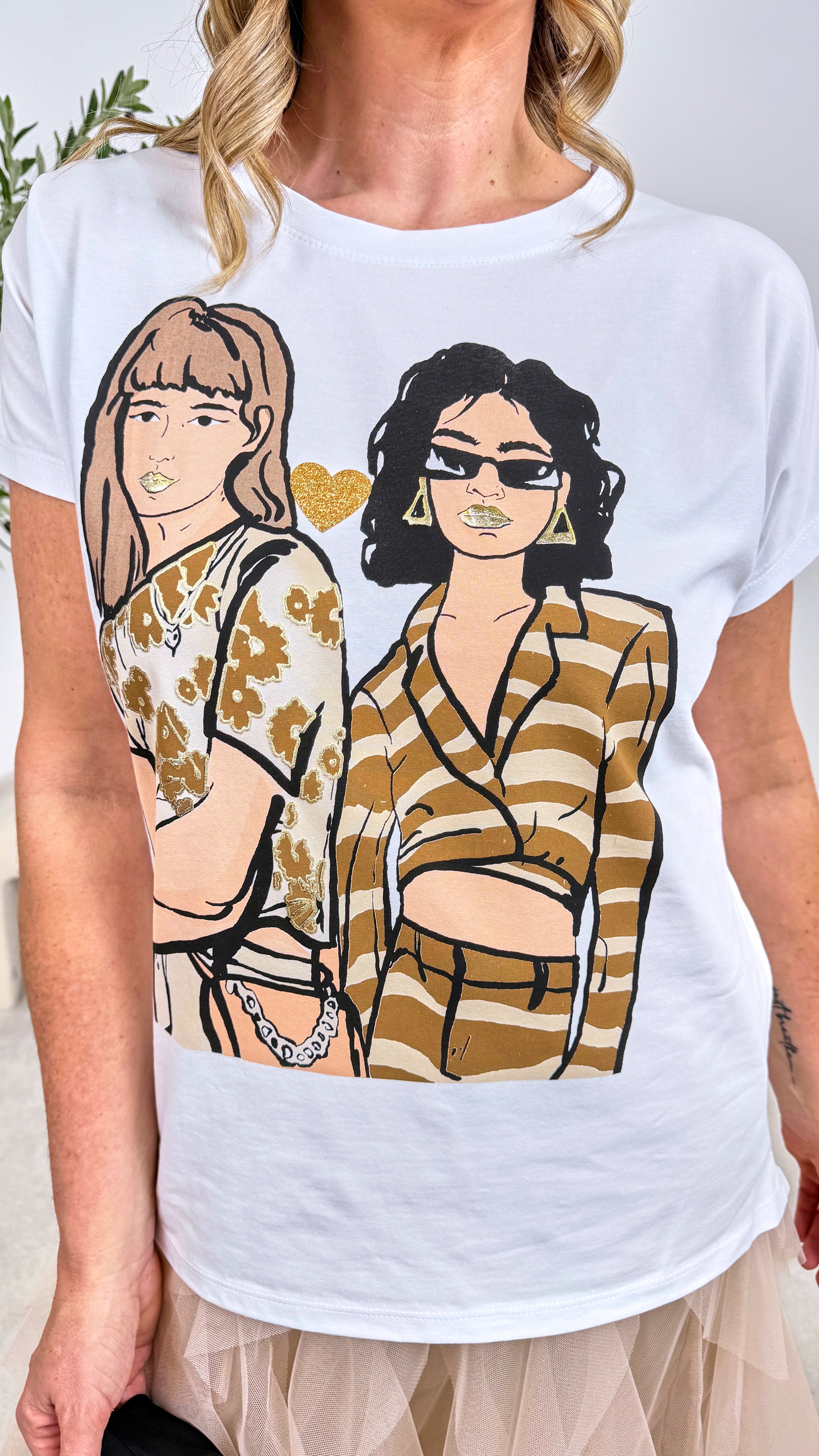 T-Shirt Best Friends *Beige*