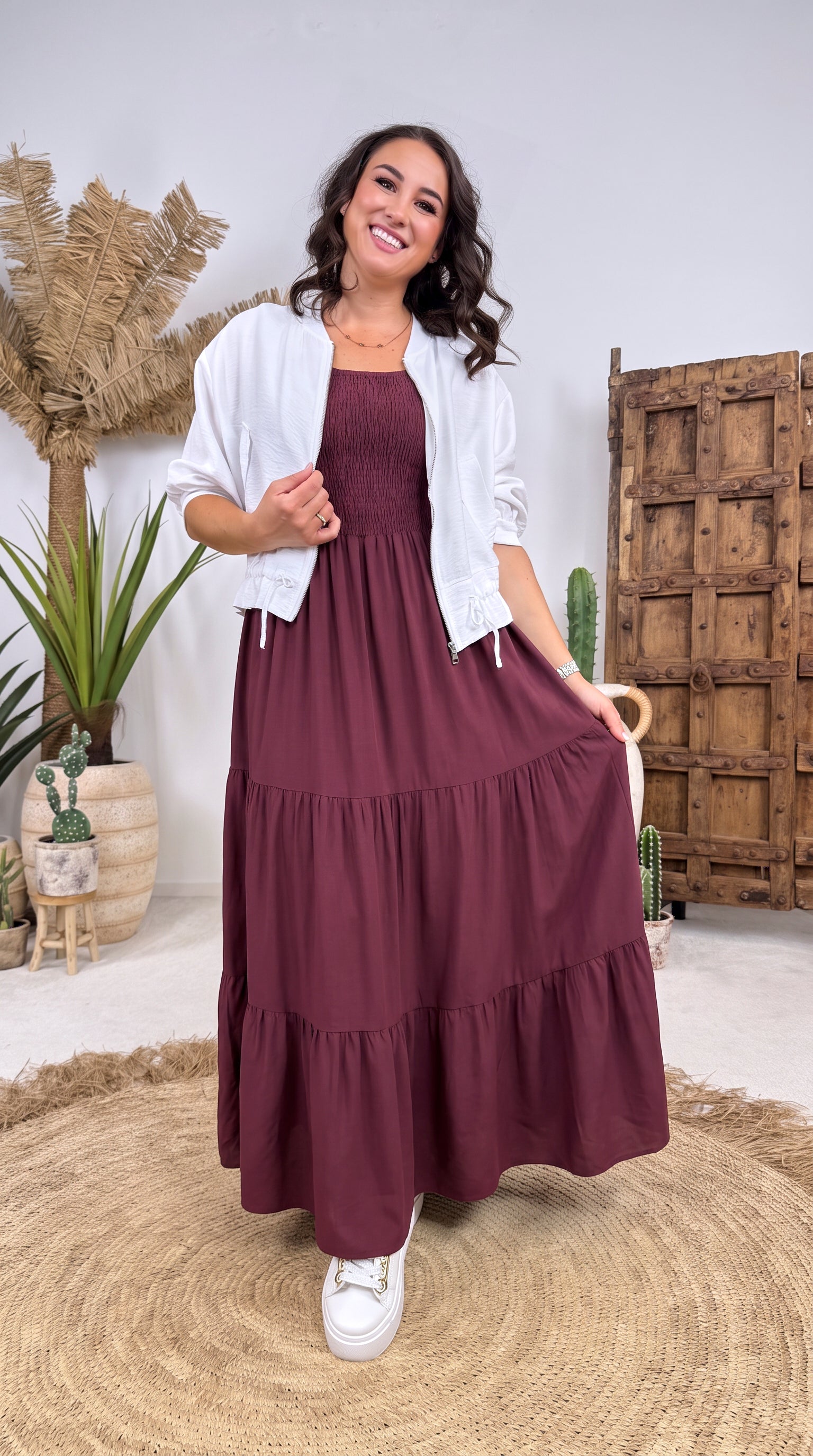 Langes Kleid Haiku *Bordaux*