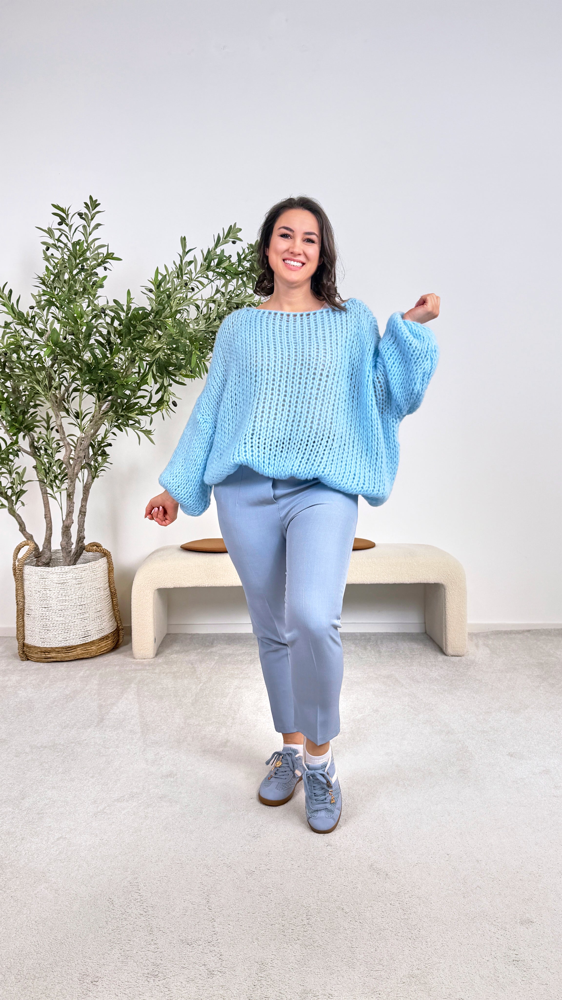 Strickpullover Lilia *Hellblau*