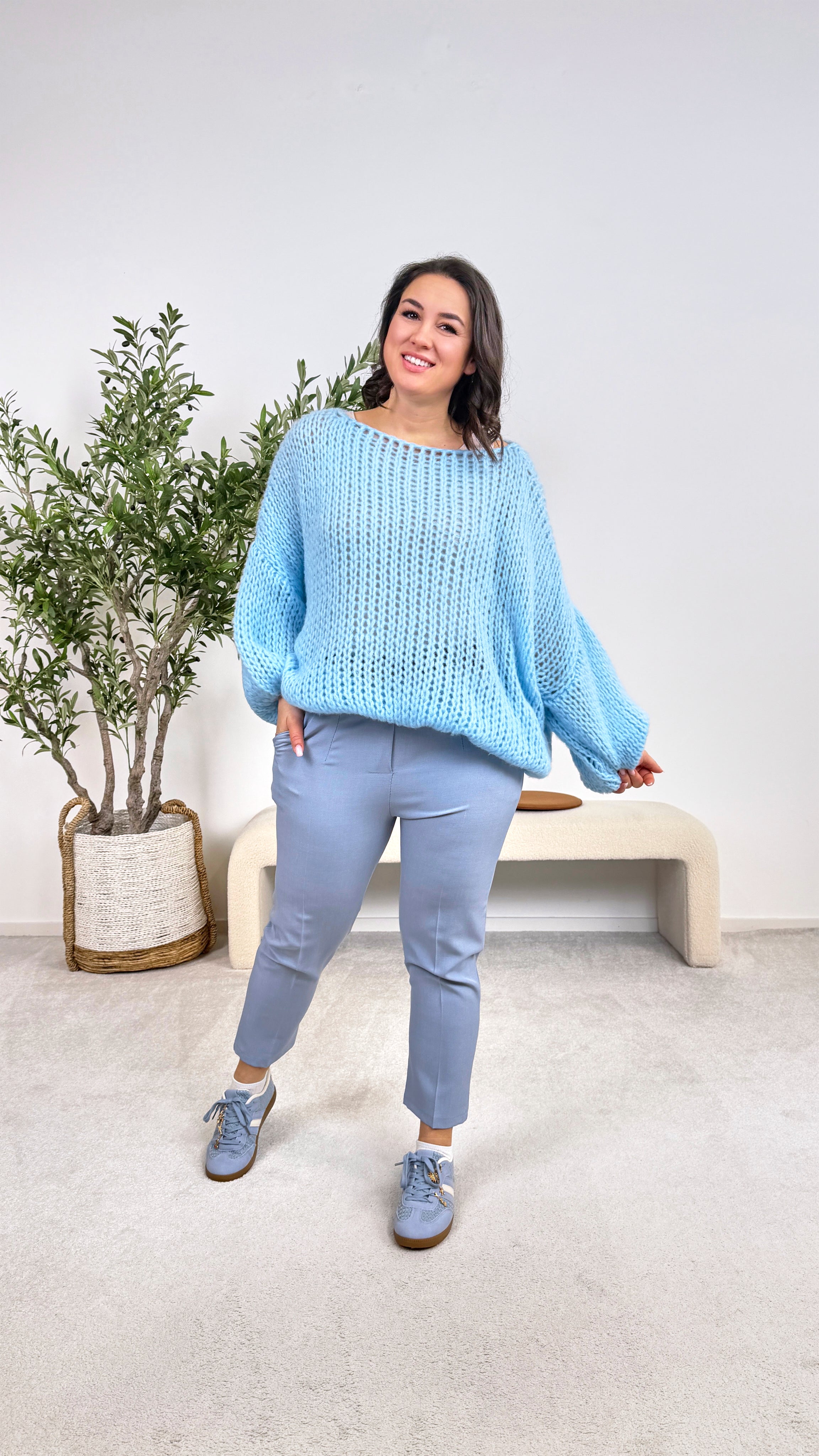 Strickpullover Lilia *Hellblau*