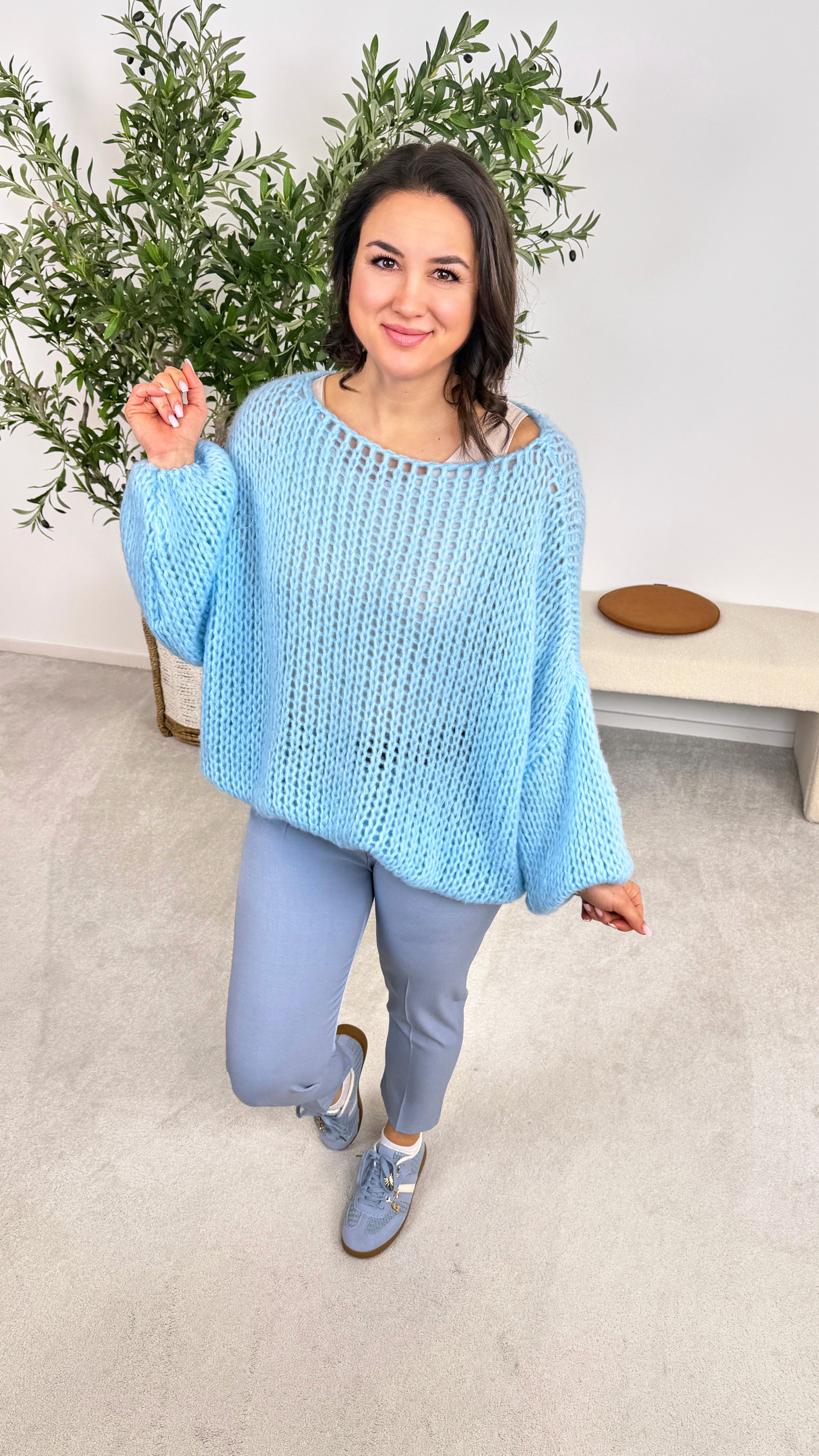 Strickpullover Lilia *Hellblau*