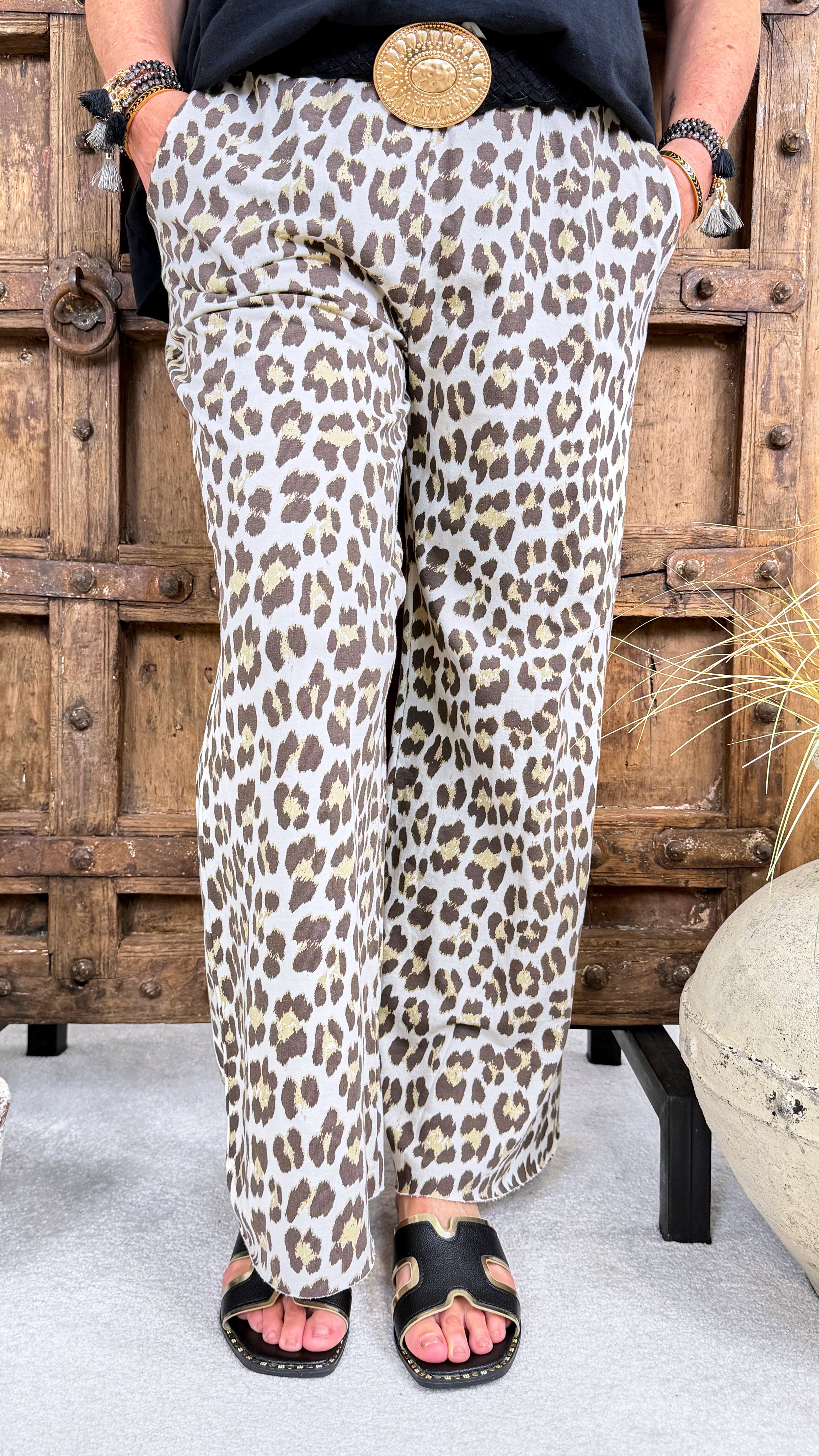 Weite Hose Leo Luxe *Taupe*