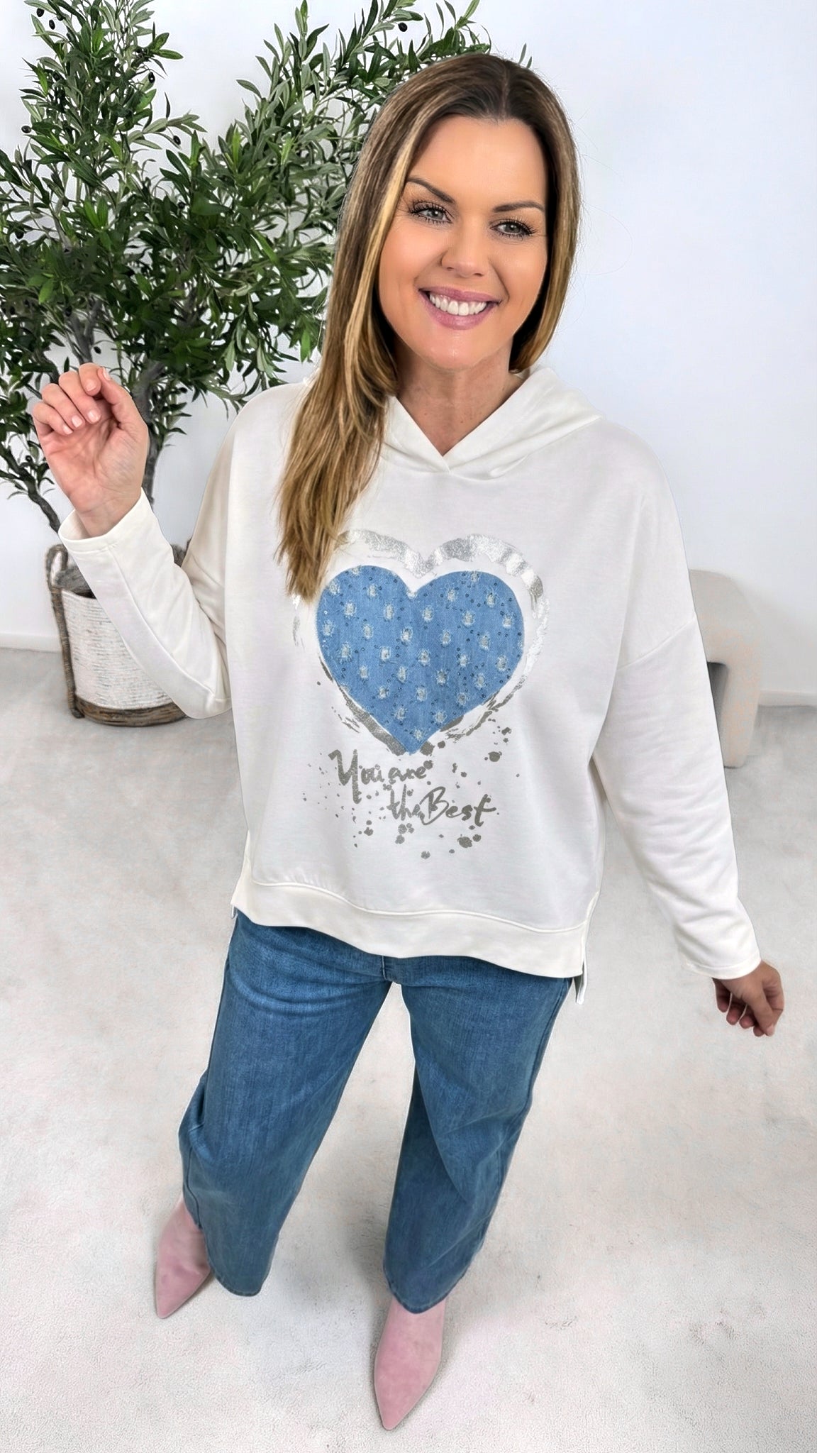 Hoodie Love Me Loud *Weiß*