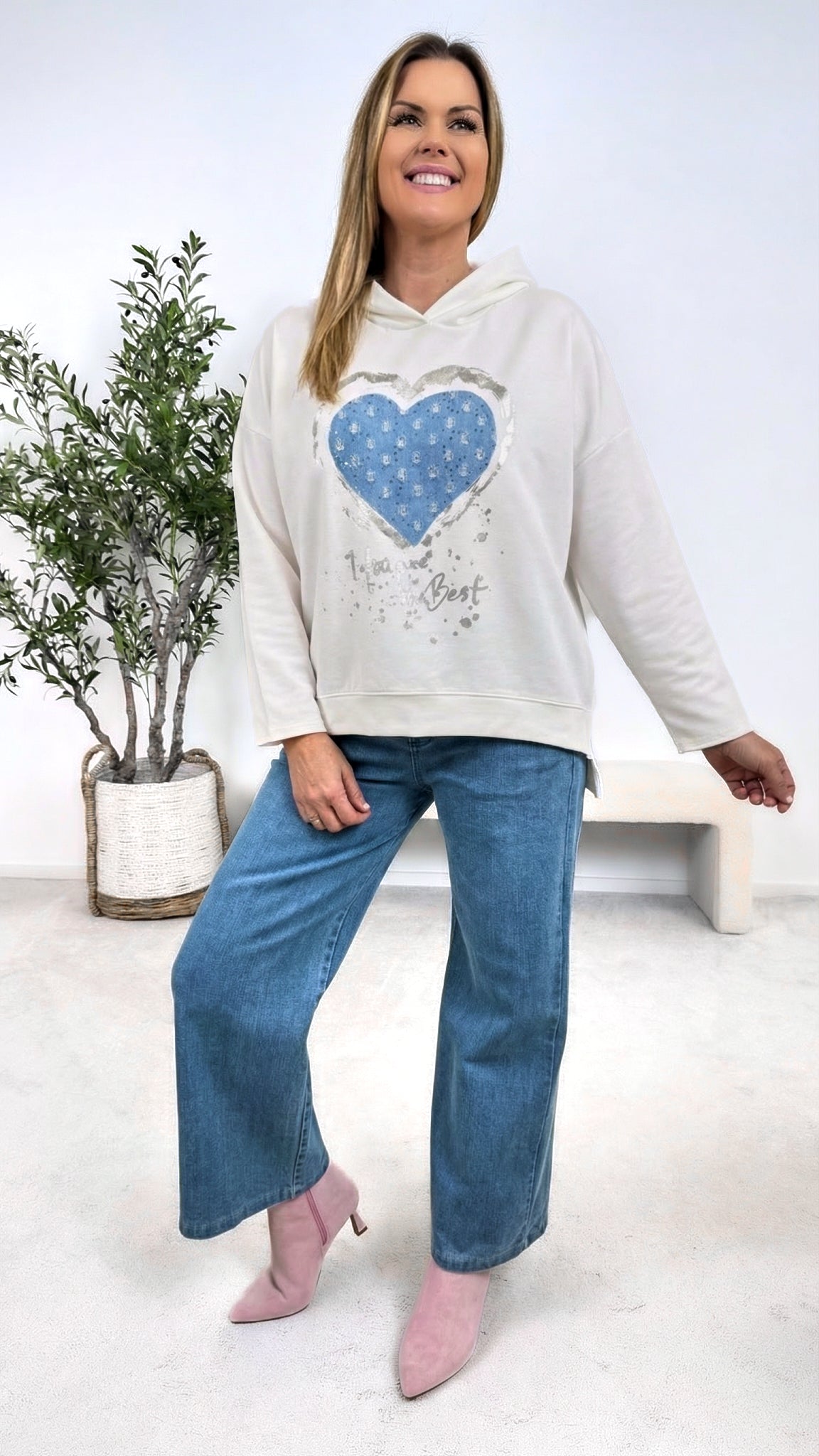 Hoodie Love Me Loud *Weiß*