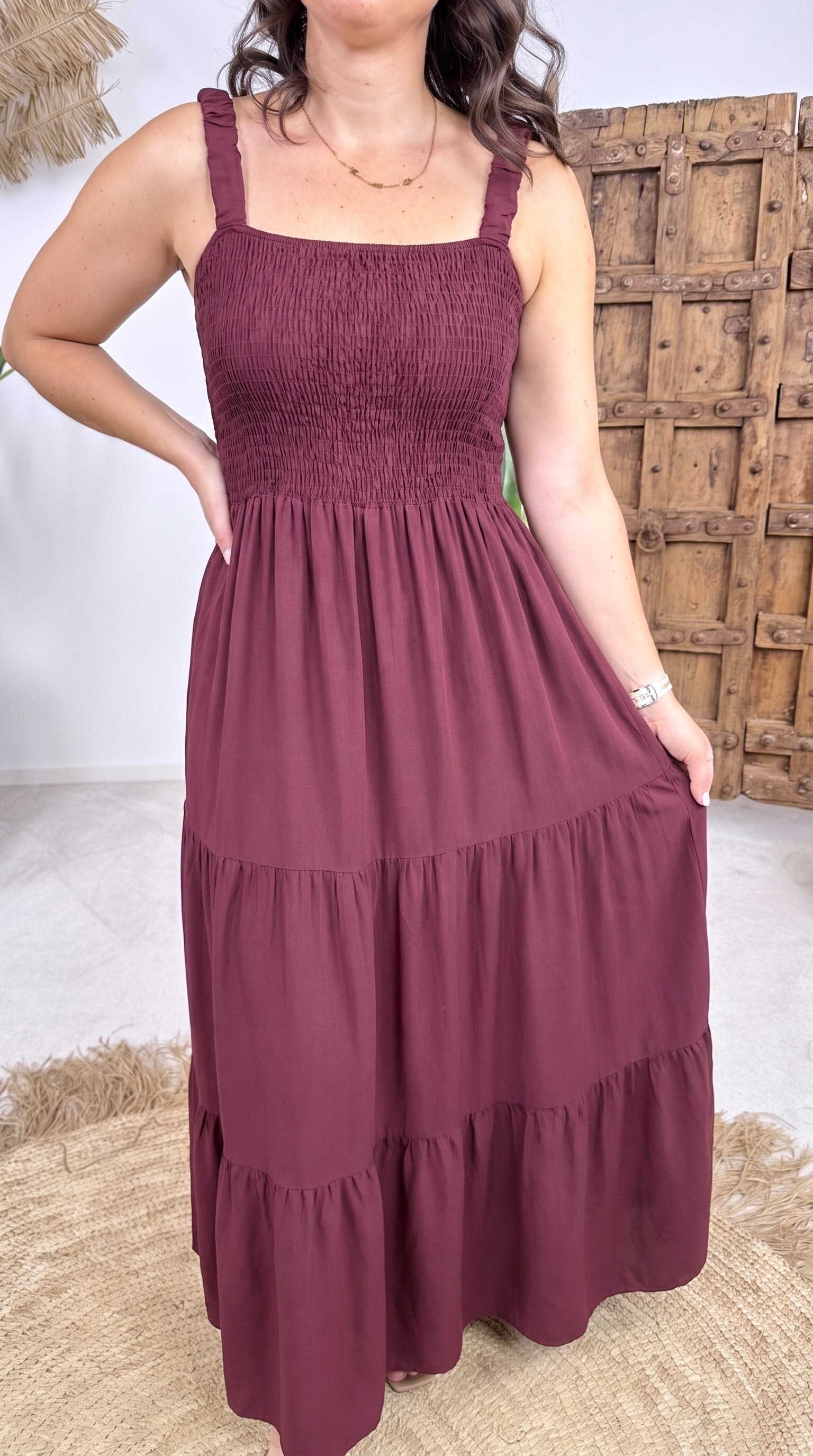 Langes Kleid Haiku *Bordaux*