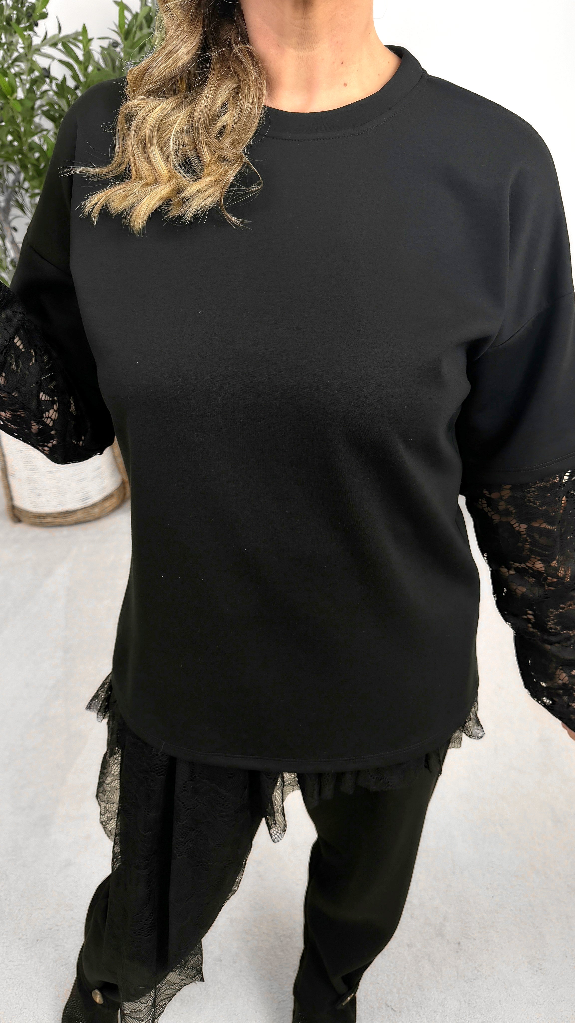 Sweatshirt Romance Everyday *Schwarz*