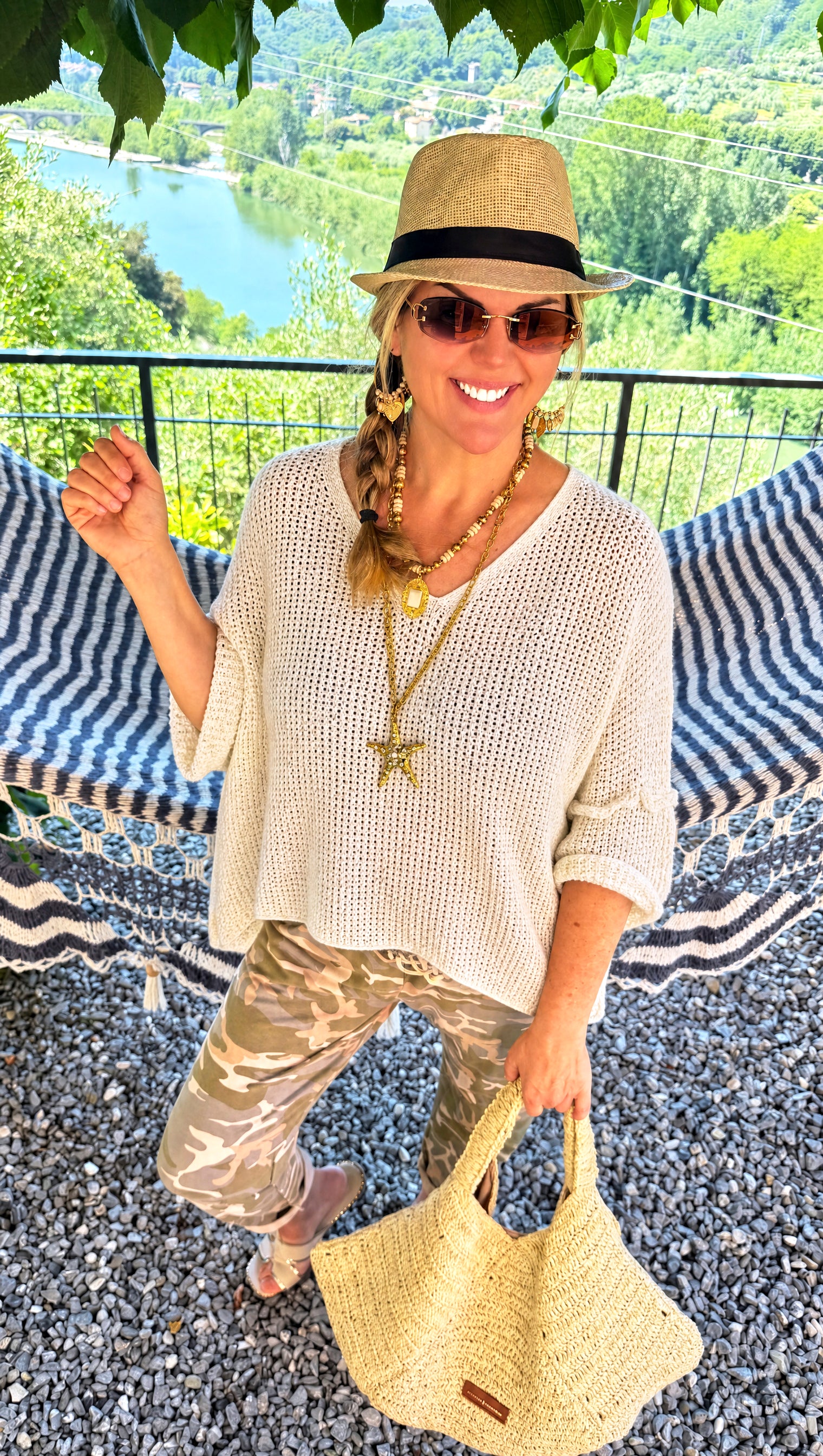 Strickpullover Aurora Mesh *Beige*