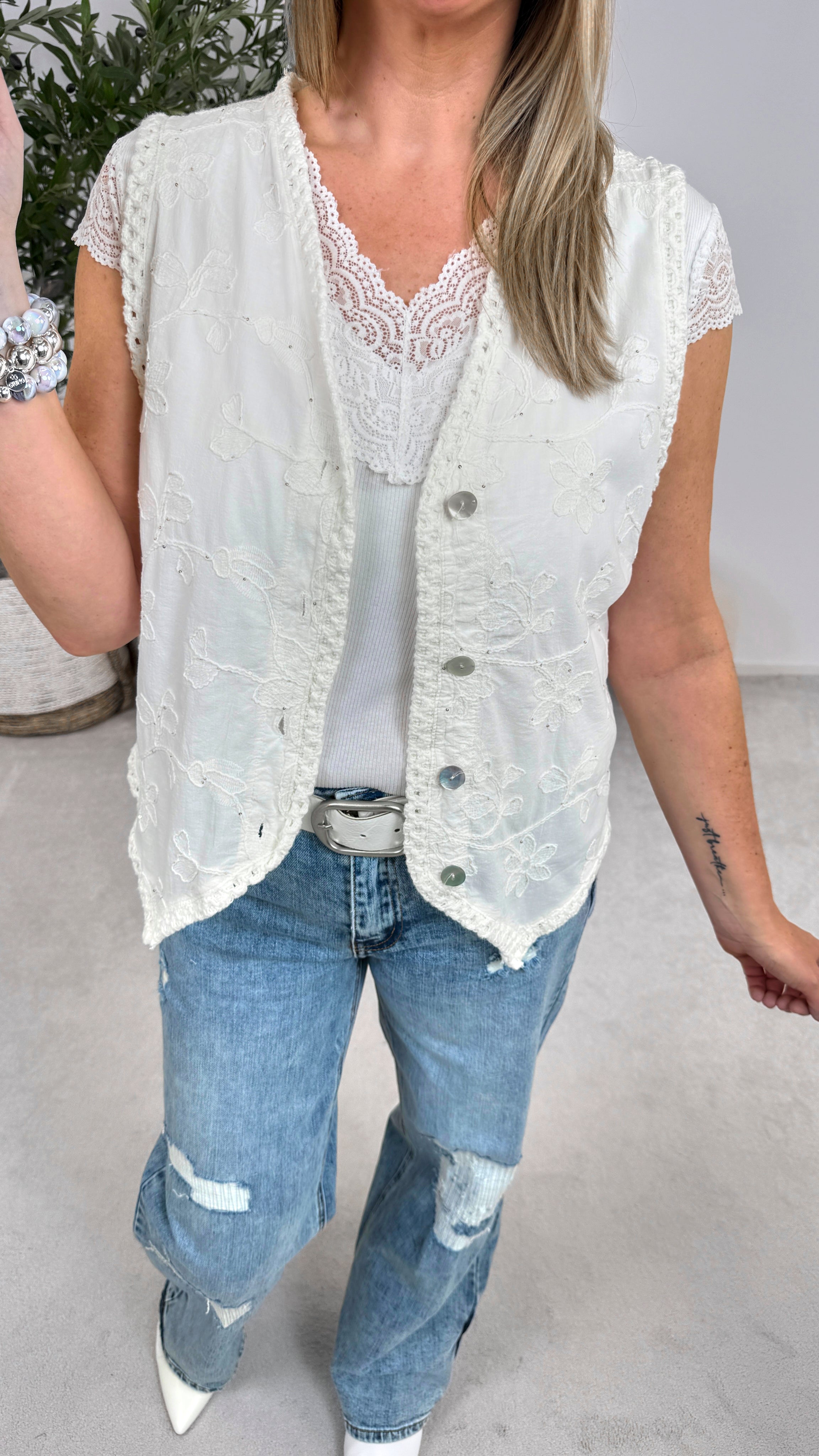 Weste Romance Darling *Weiß*