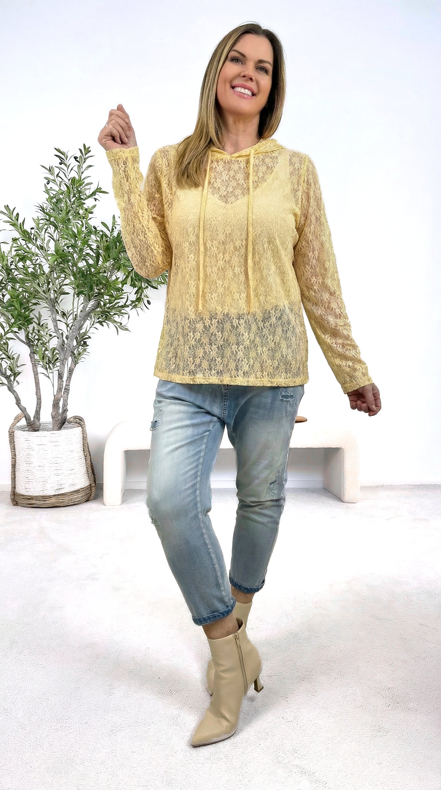 Spitzenshirt Timeless Beauty *Apricot*