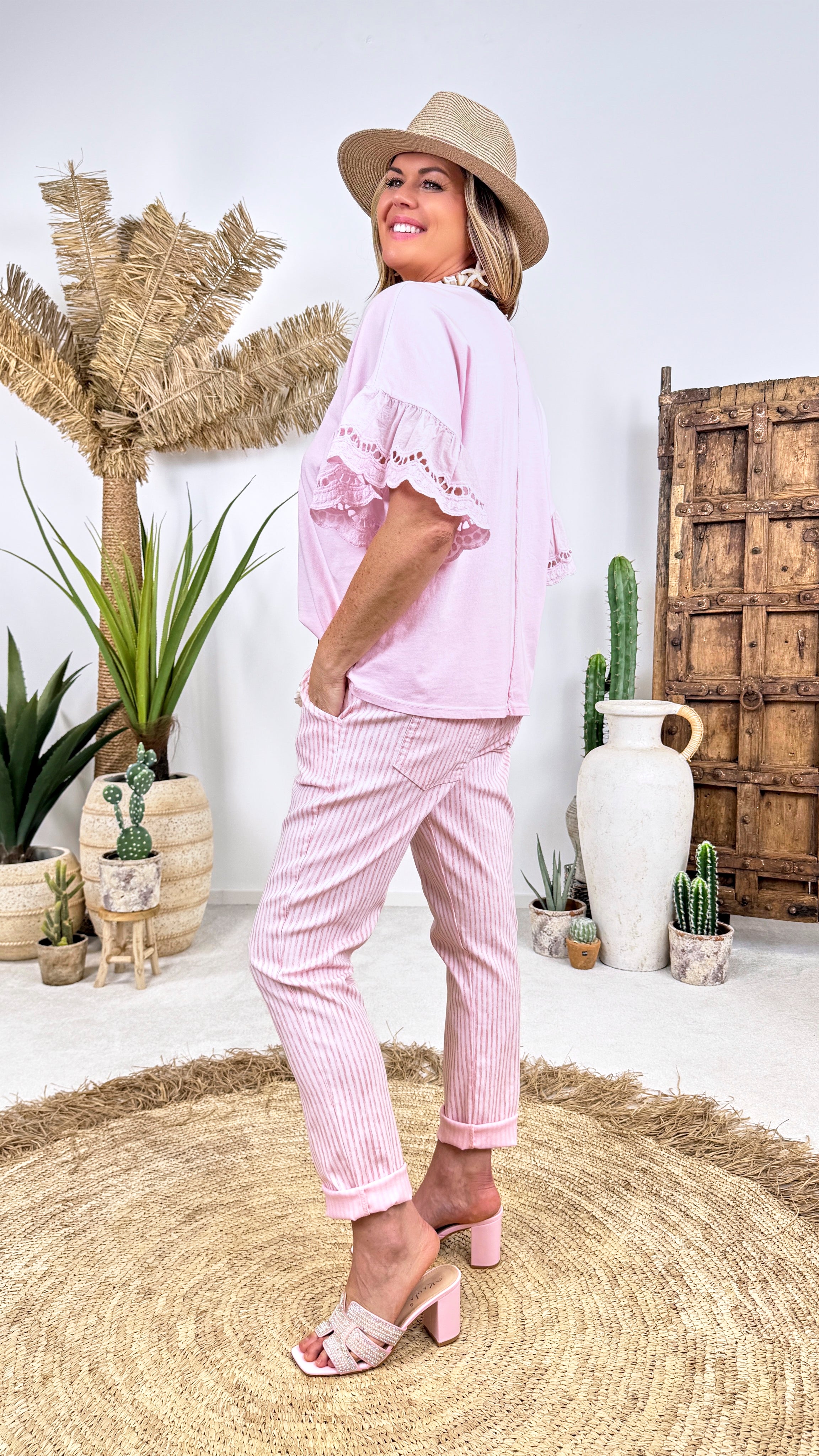 Jogpants Stripe Love *Rosa*