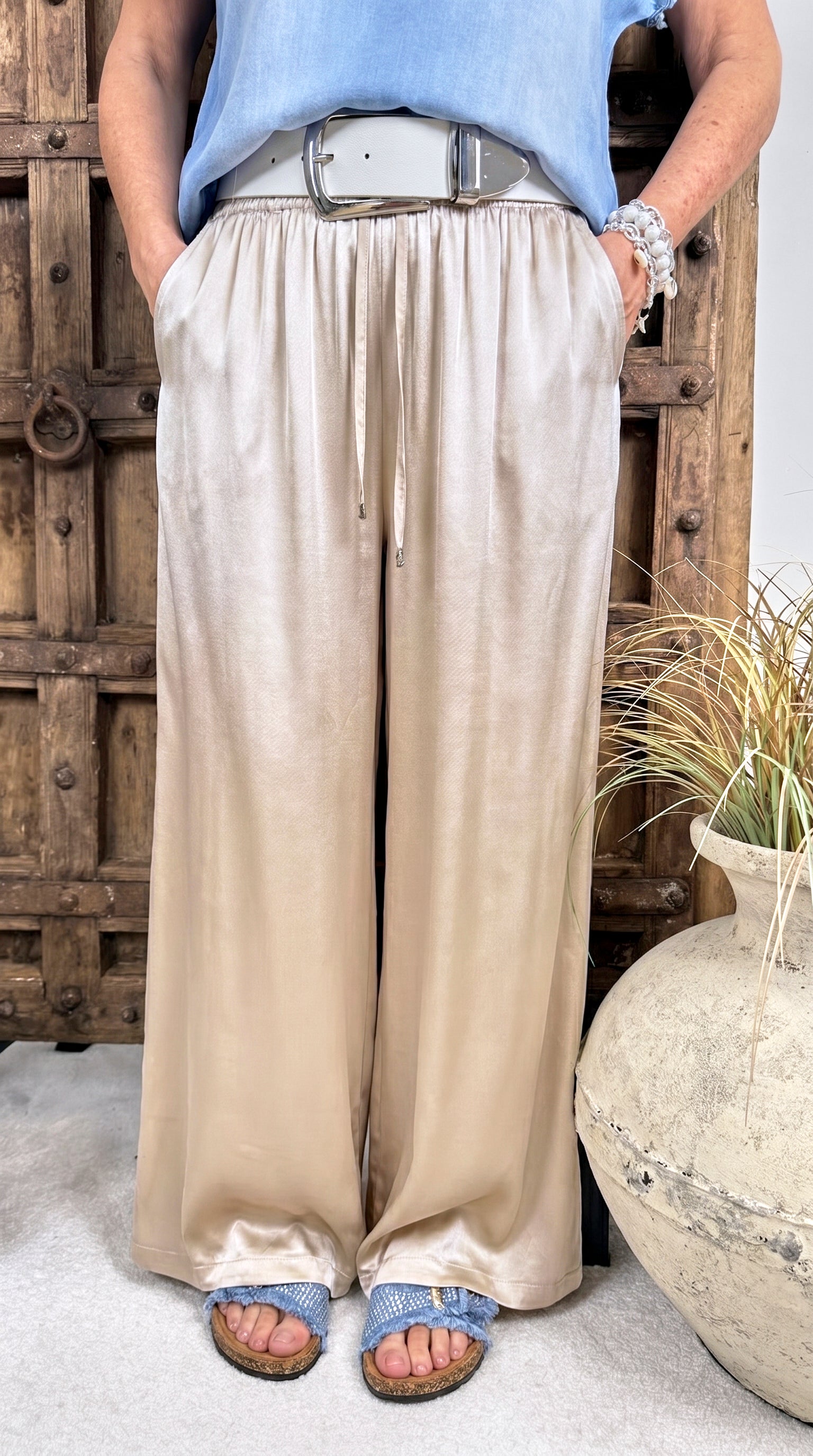 Weite Hose Silk Touch *Gold*