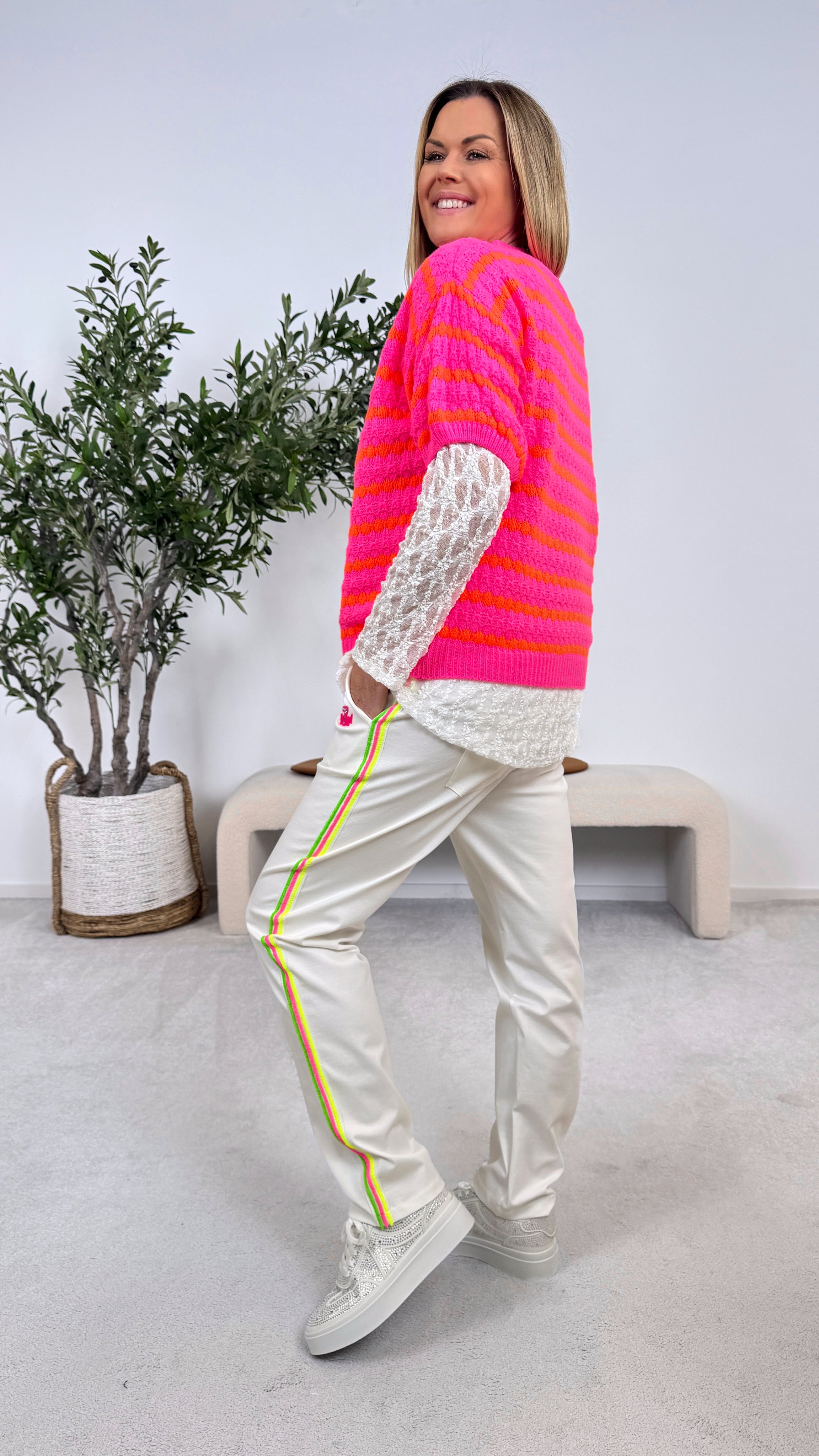 Strickshirt Sunset Pop *Pink*