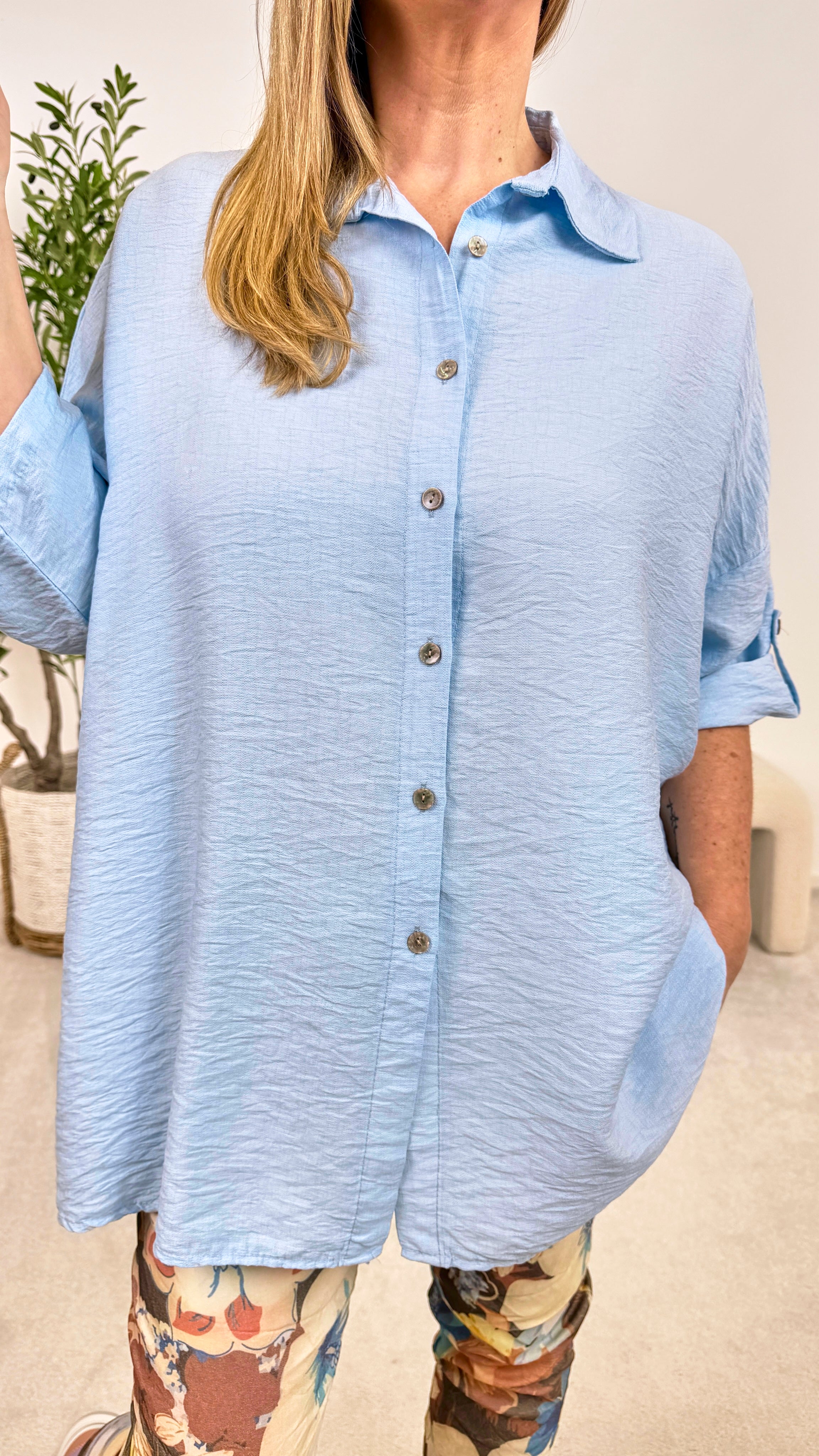 Bluse Let it Flow *Blau*