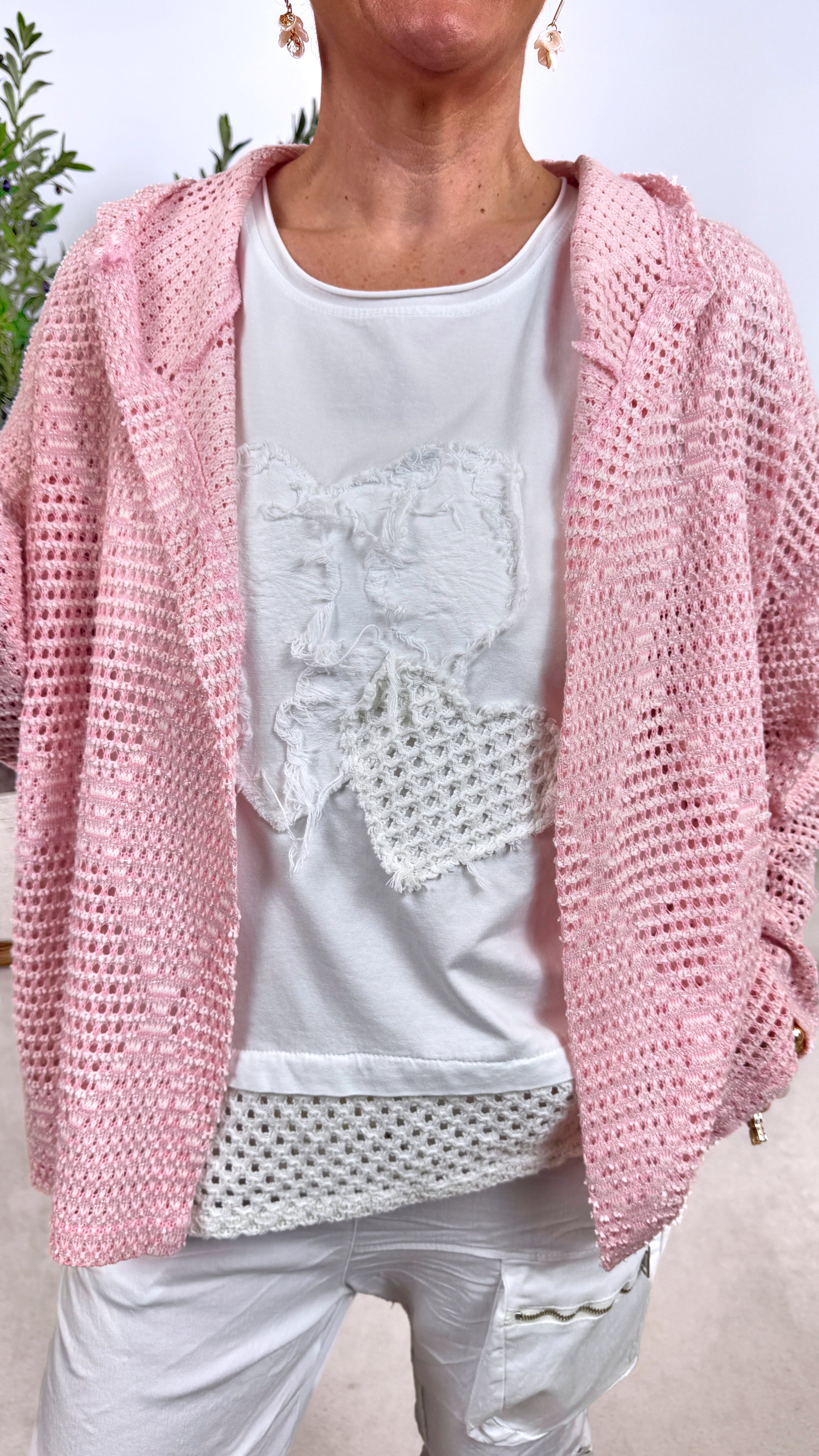 Häkel Cardigan Airy Touch *Rosa*