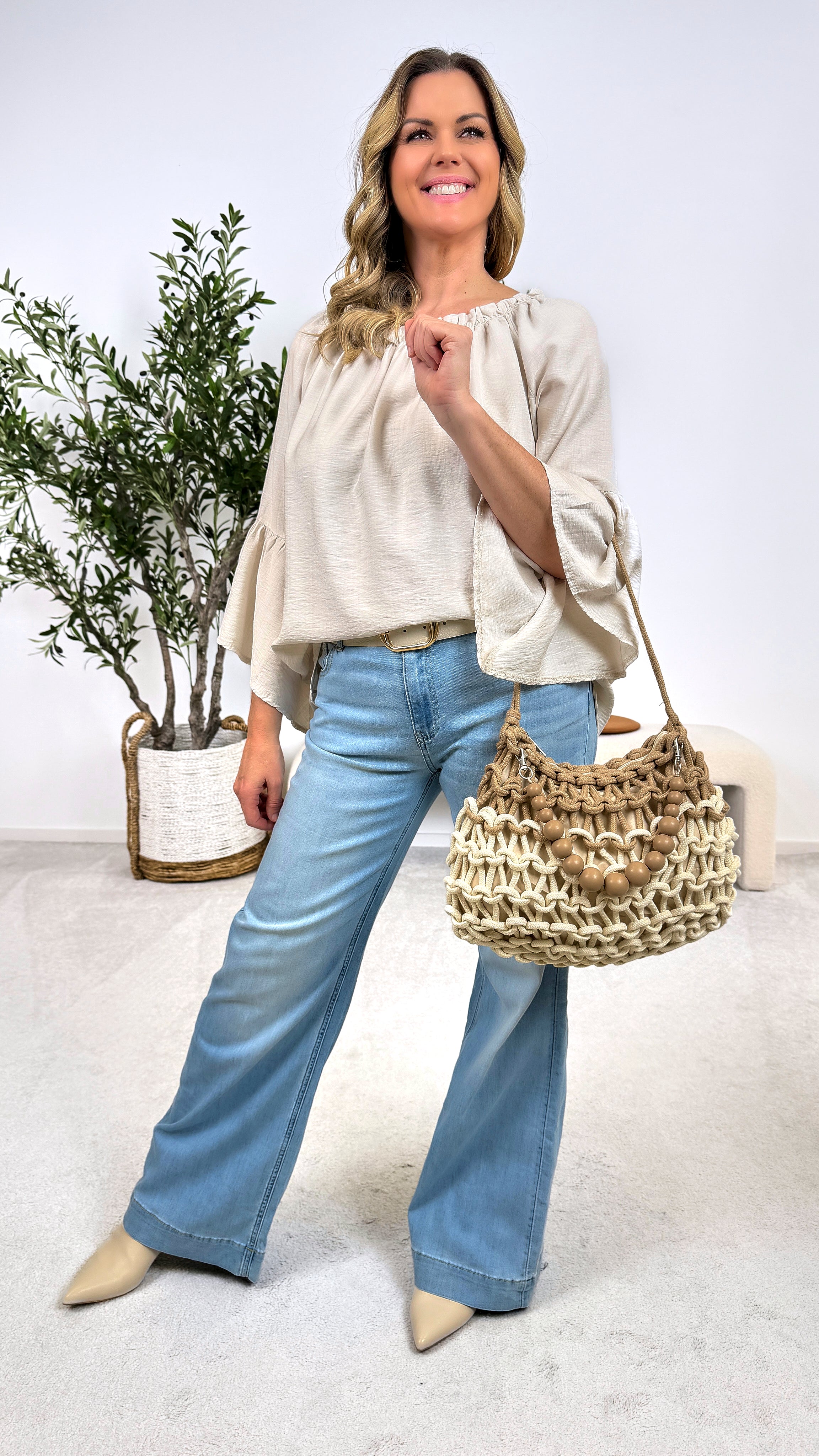 Blusenshirt Lovely Escape *Beige* (lieferbar ab 7.2.26)