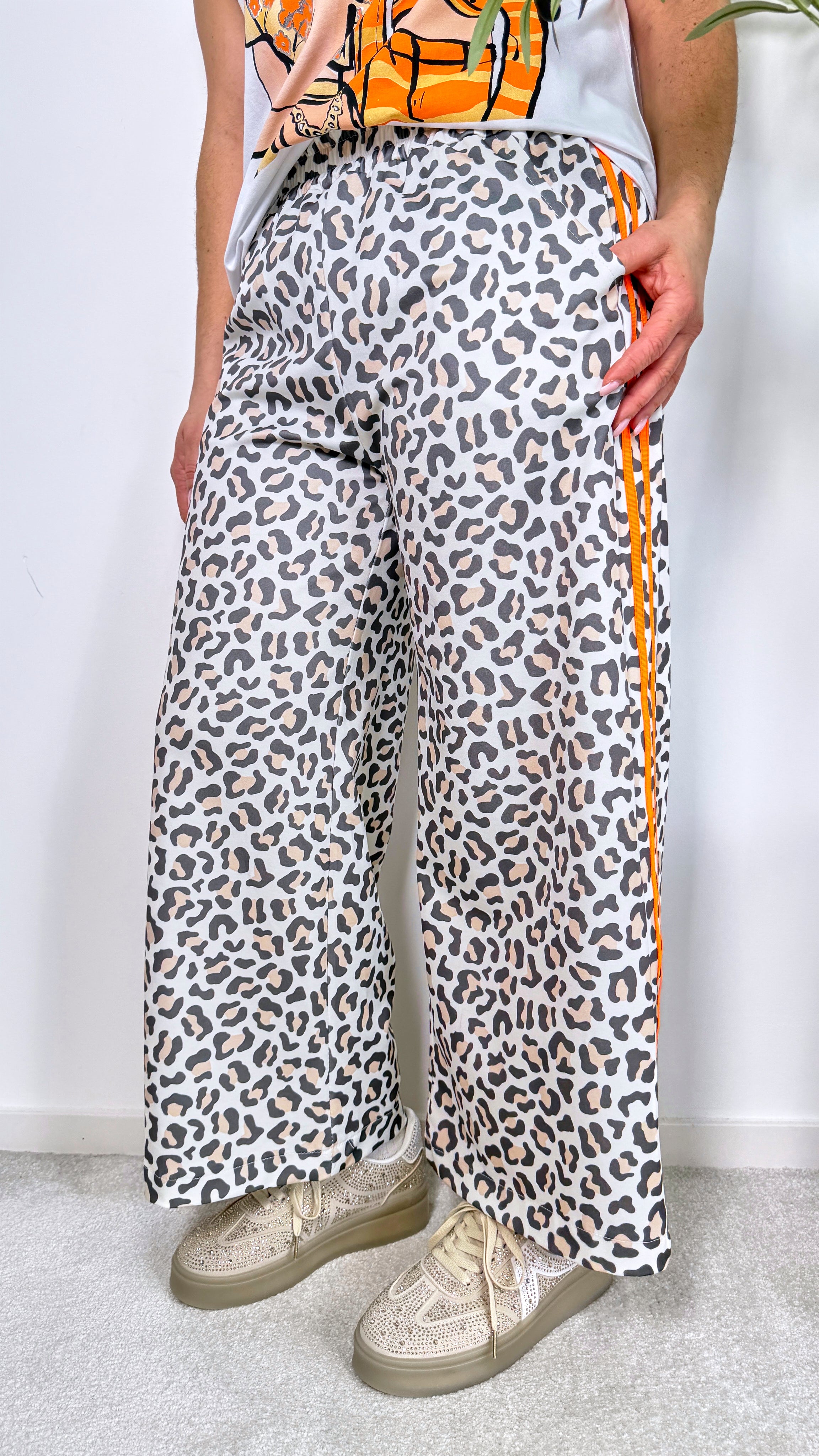 Sweathose Quilted Leopard *Orange*