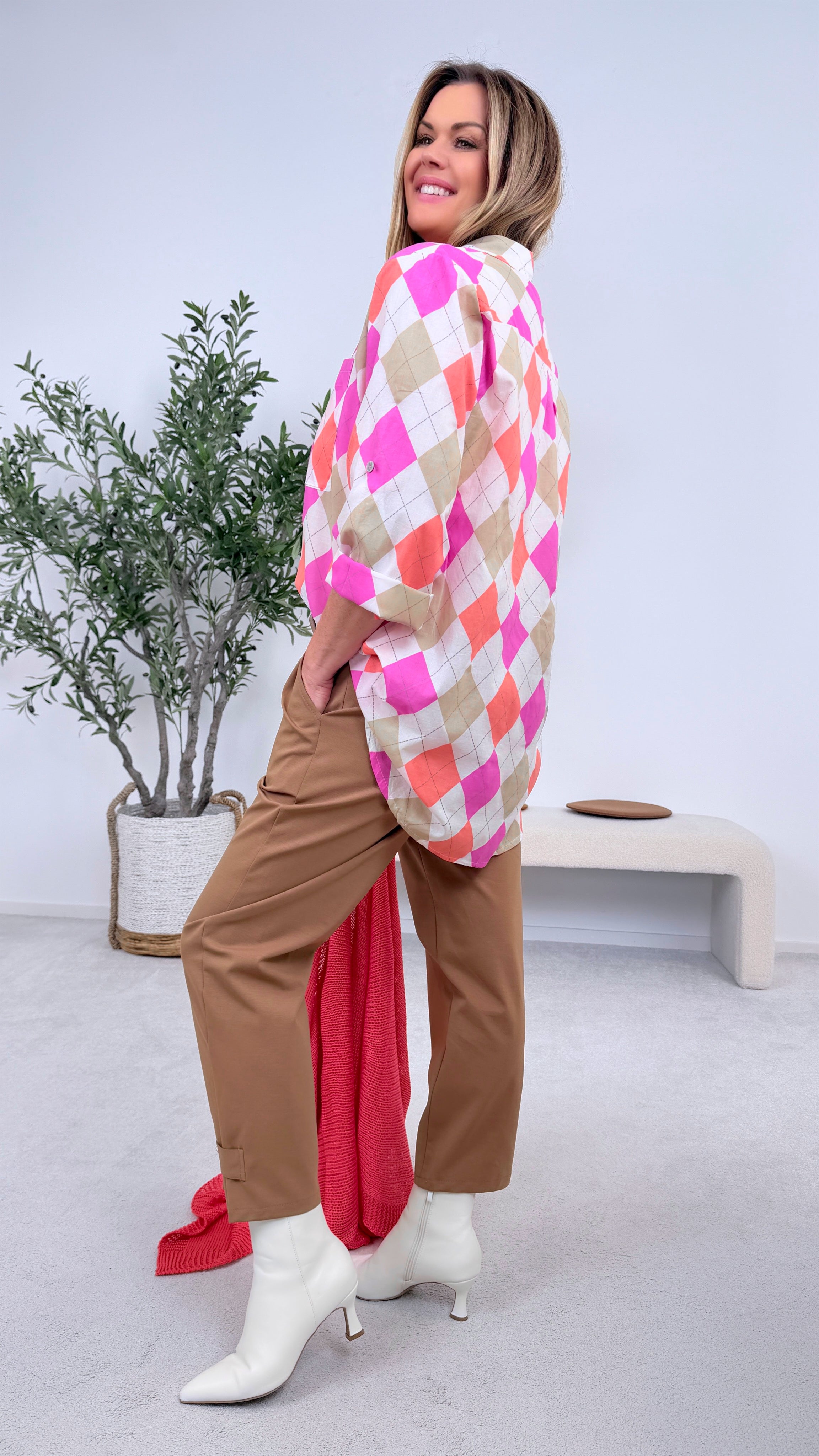 Bluse Power Day *Pink/Orange*