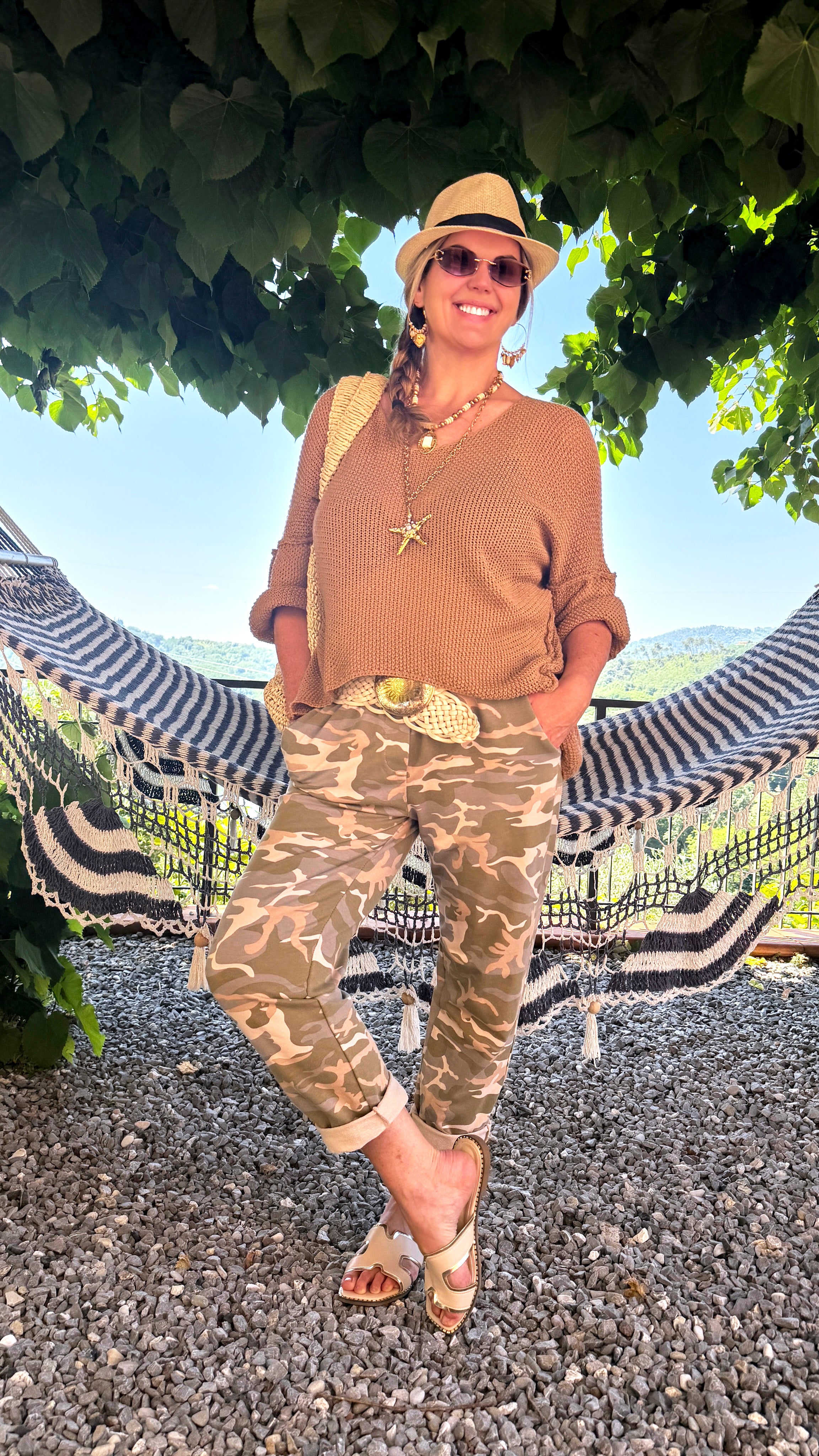 Strickpullover Aurora Mesh *Camel*