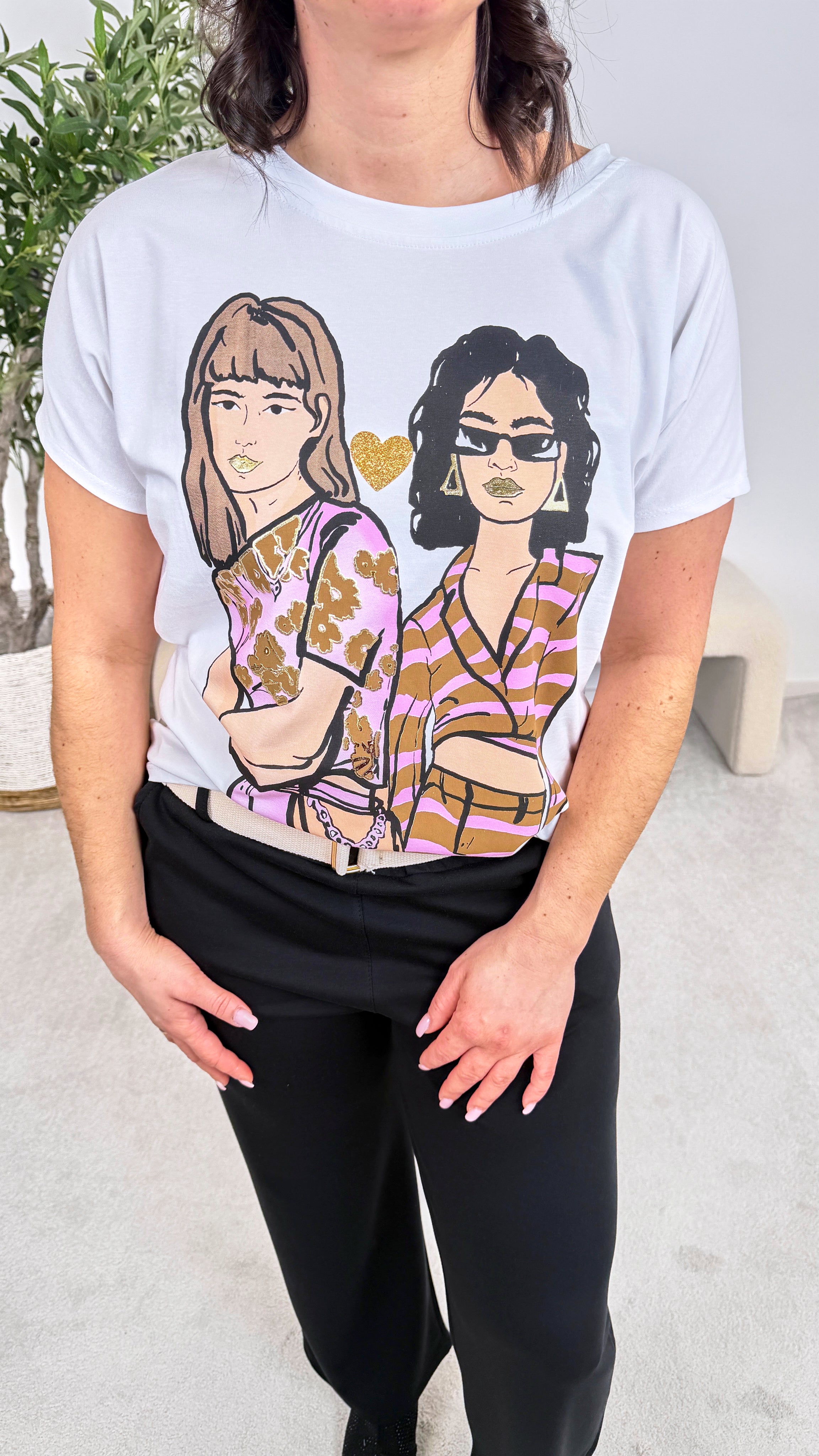 T-Shirt Best Friends *Rosa*