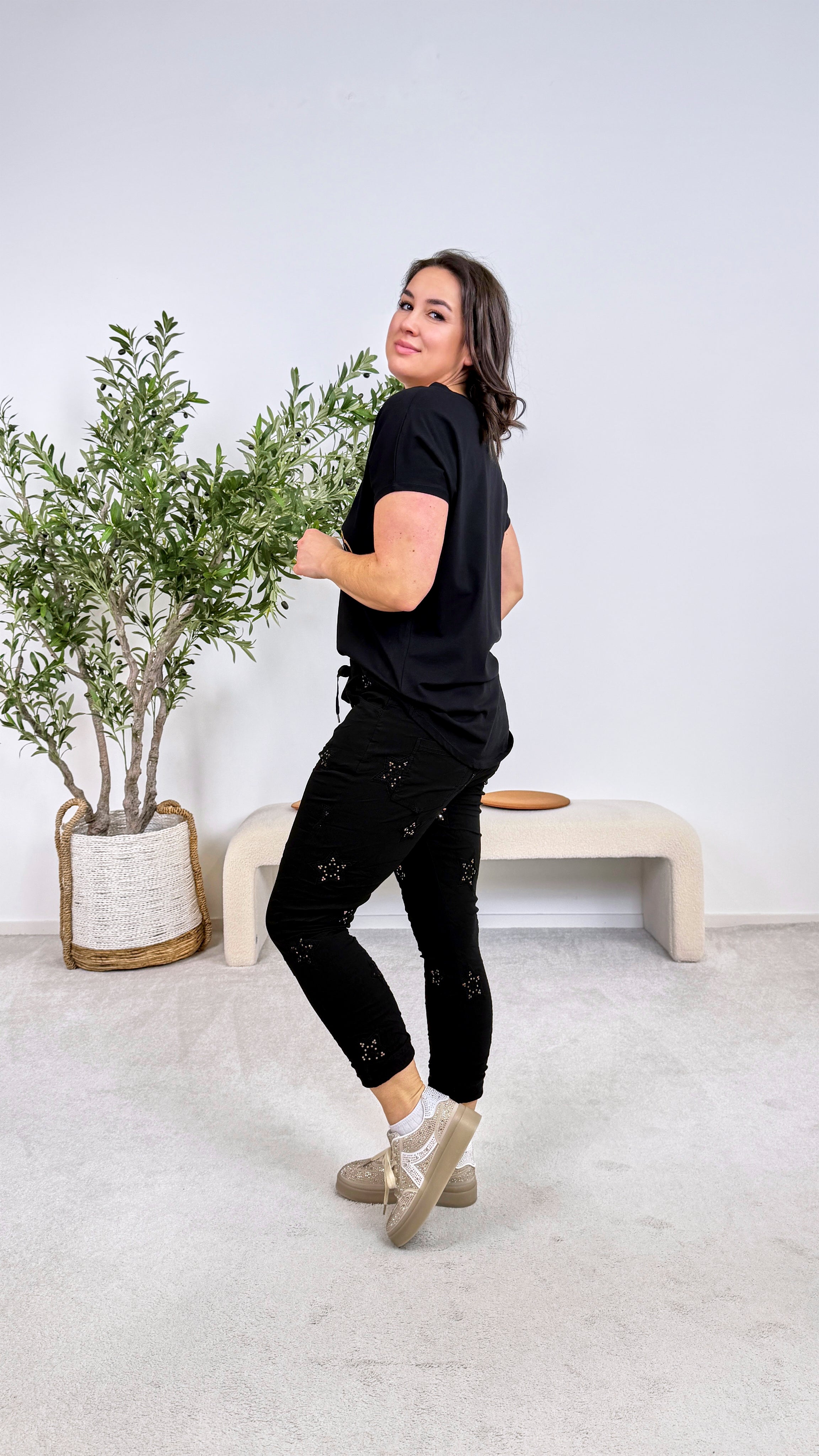 Jogpants Cosmic Shine *Schwarz*