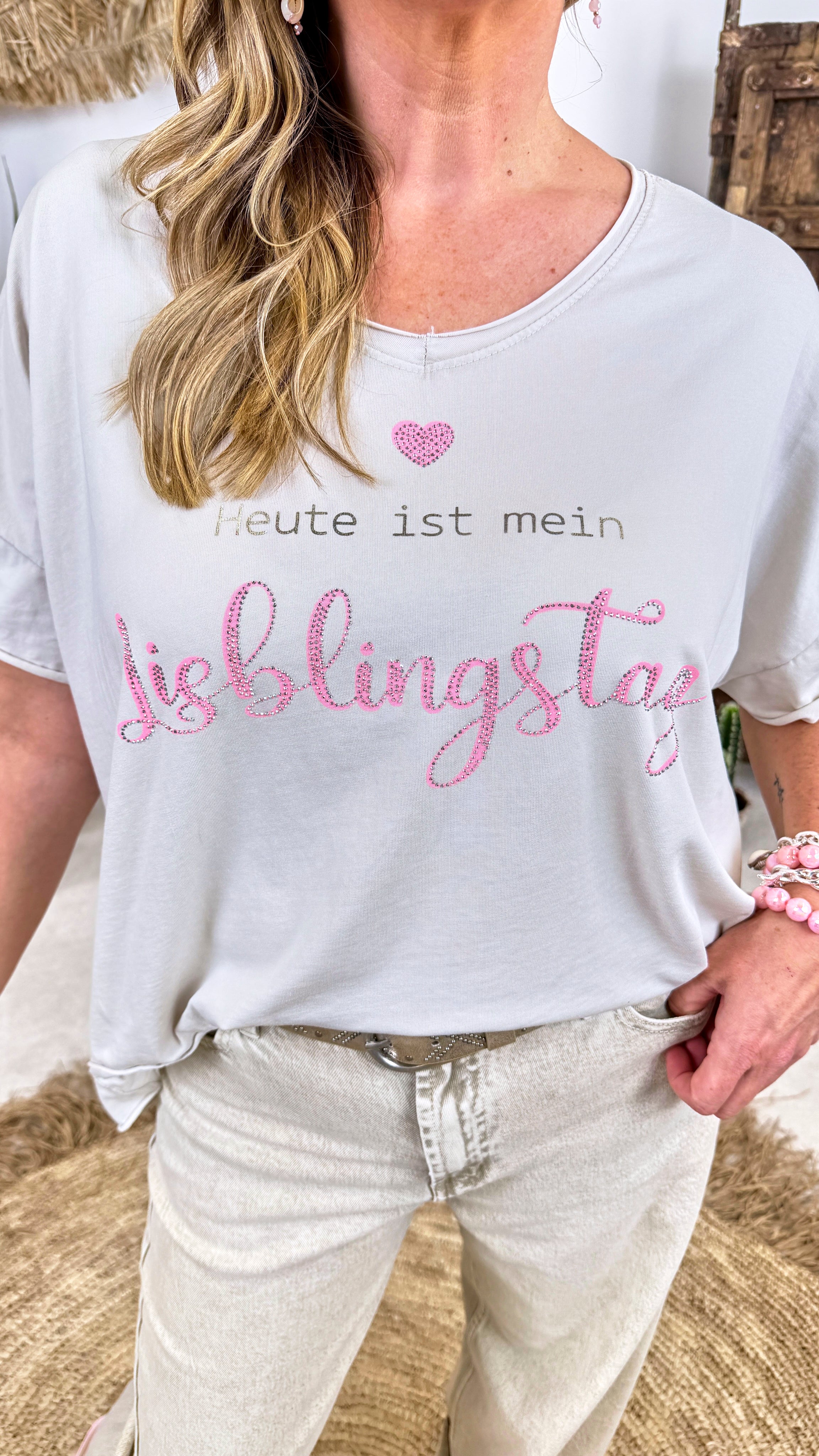 T-Shirt Lieblingstag *Beige*