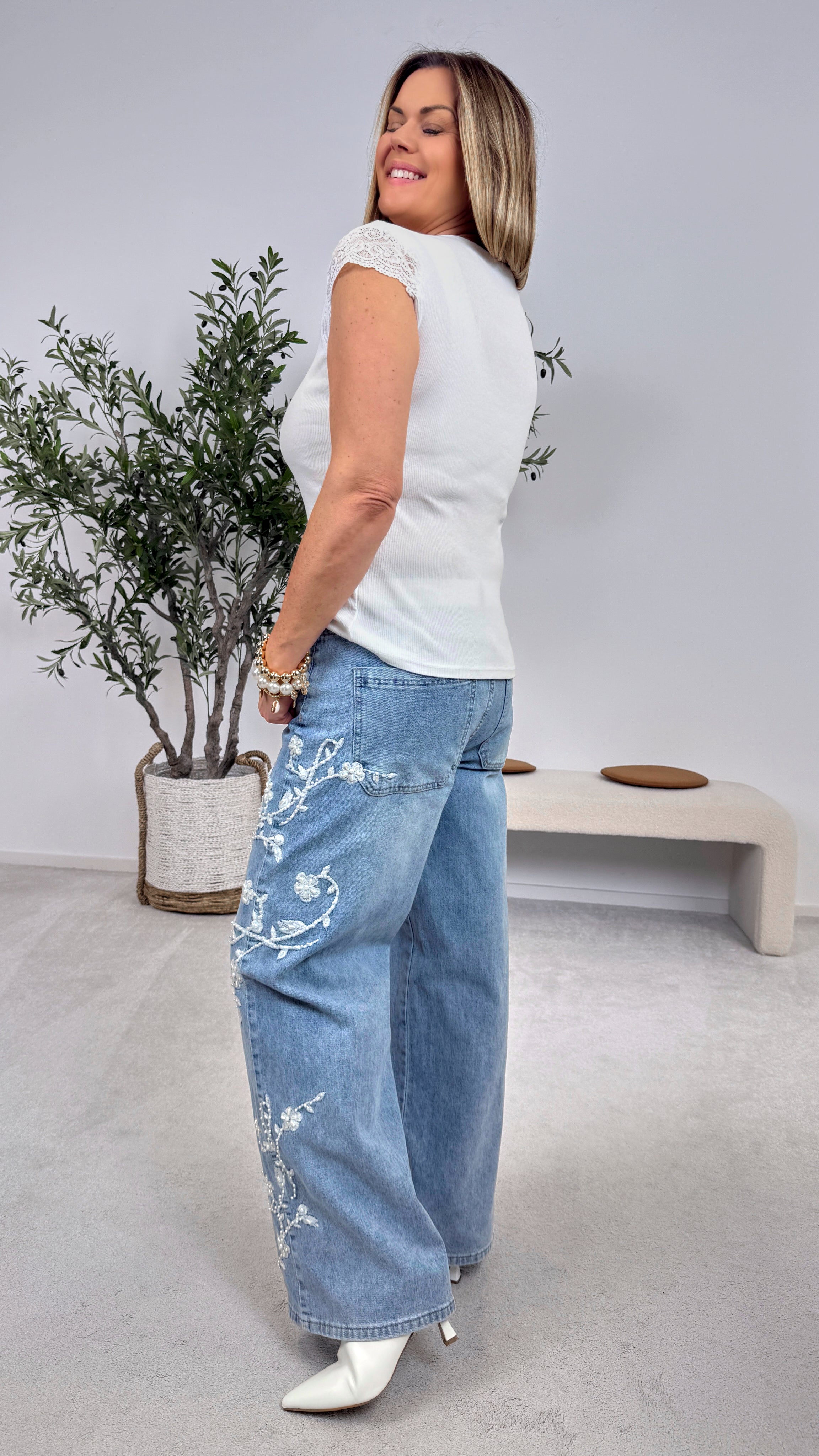 Jeans Blooming Capri (MC-5335)
