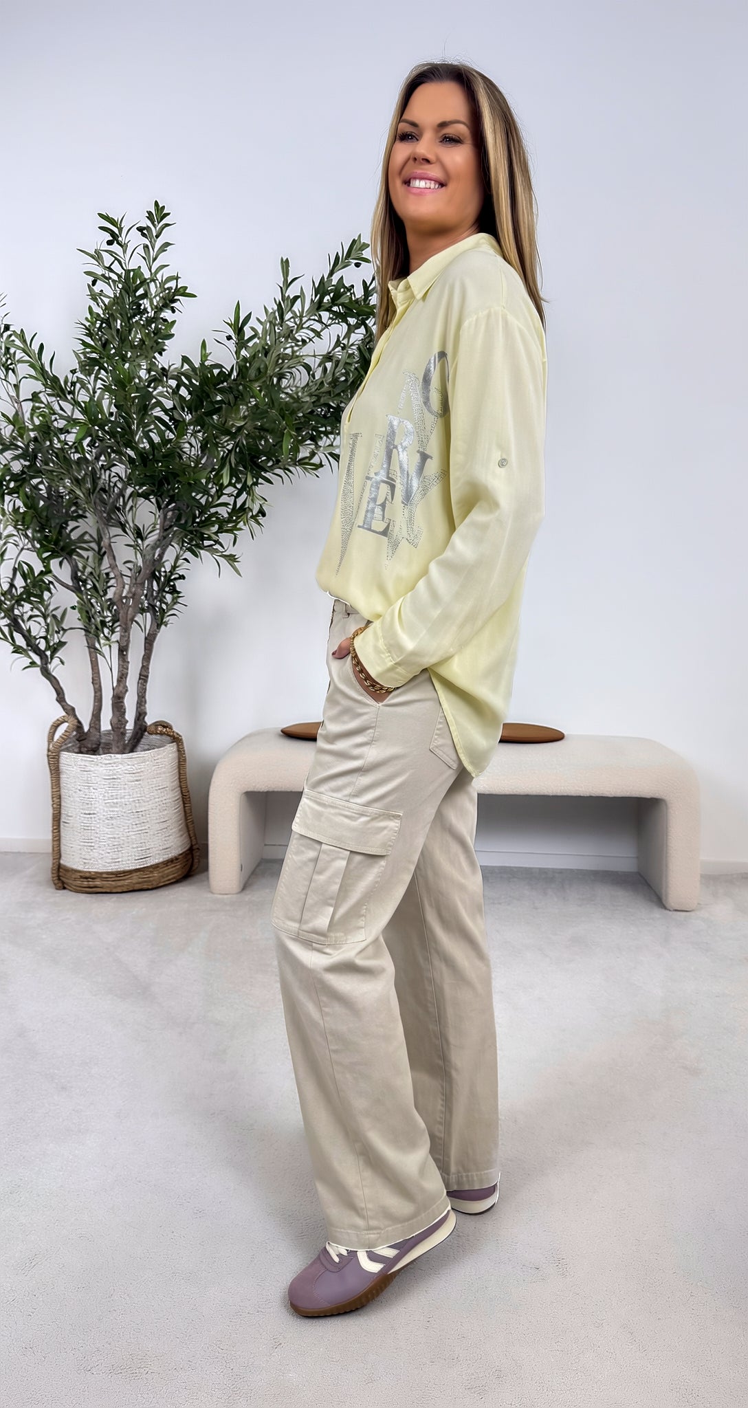 Hose Cargo Crush *Beige*