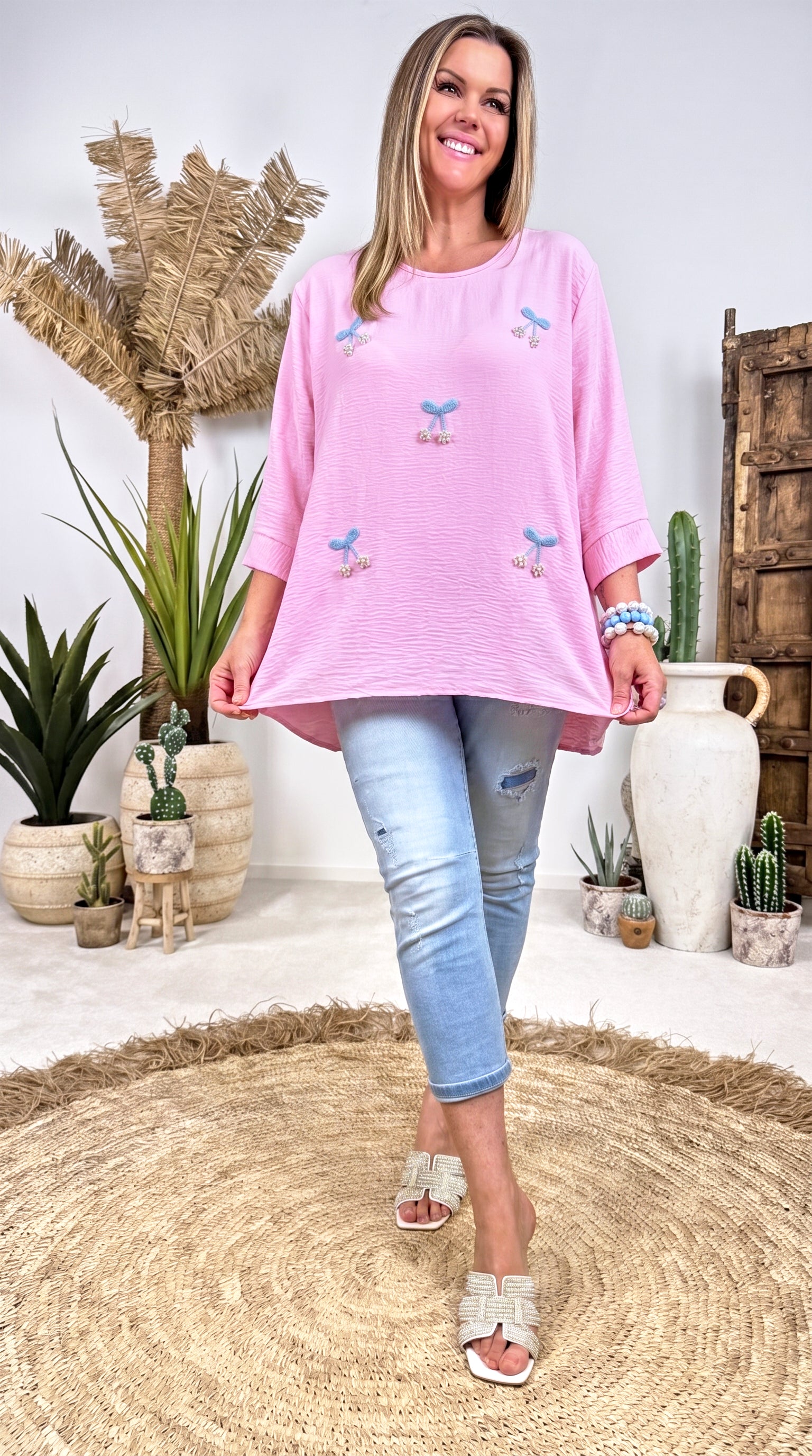 Blusenshirt Cherry Glow *Babypink*