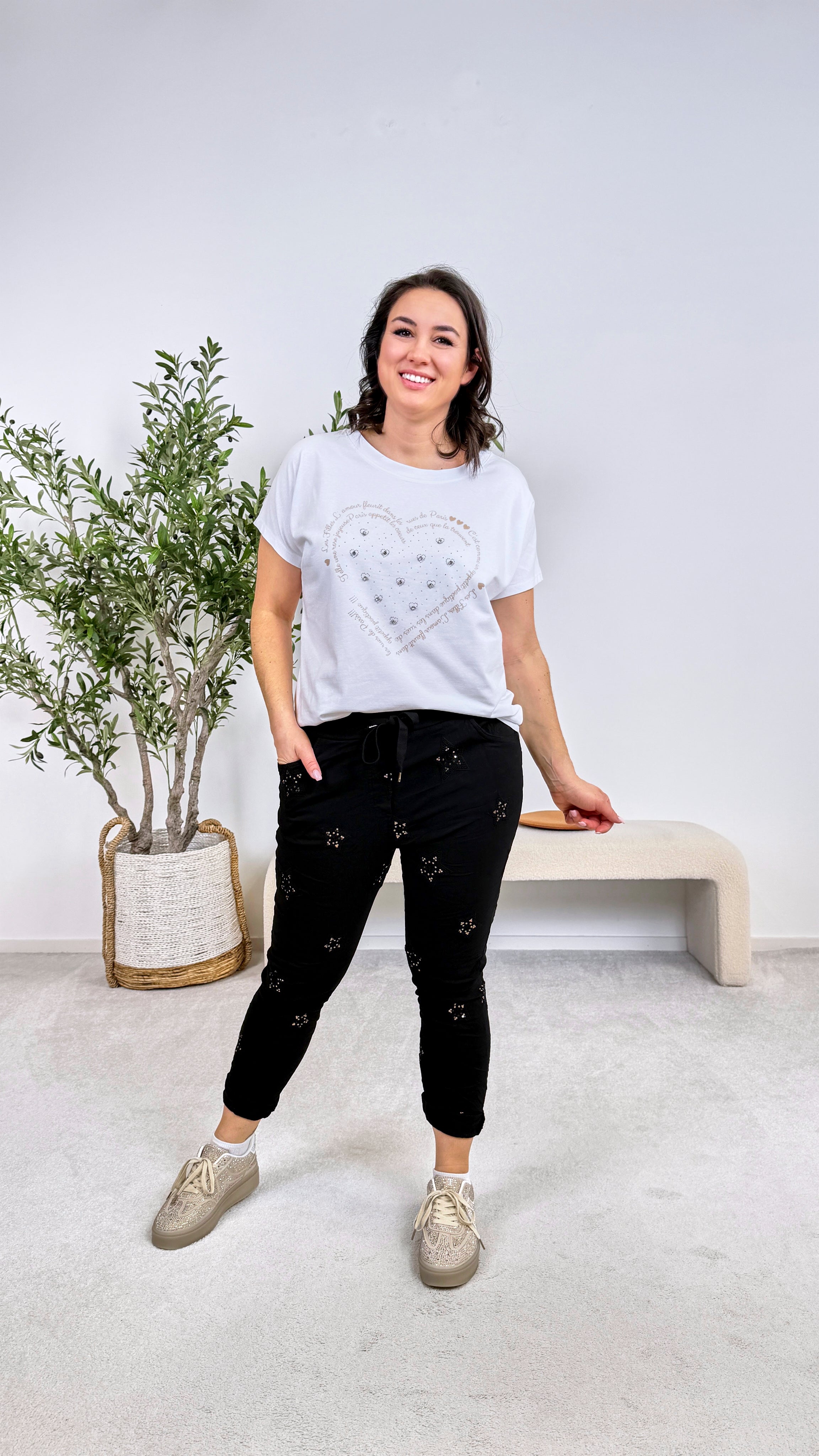 Jogpants Cosmic Shine *Schwarz*