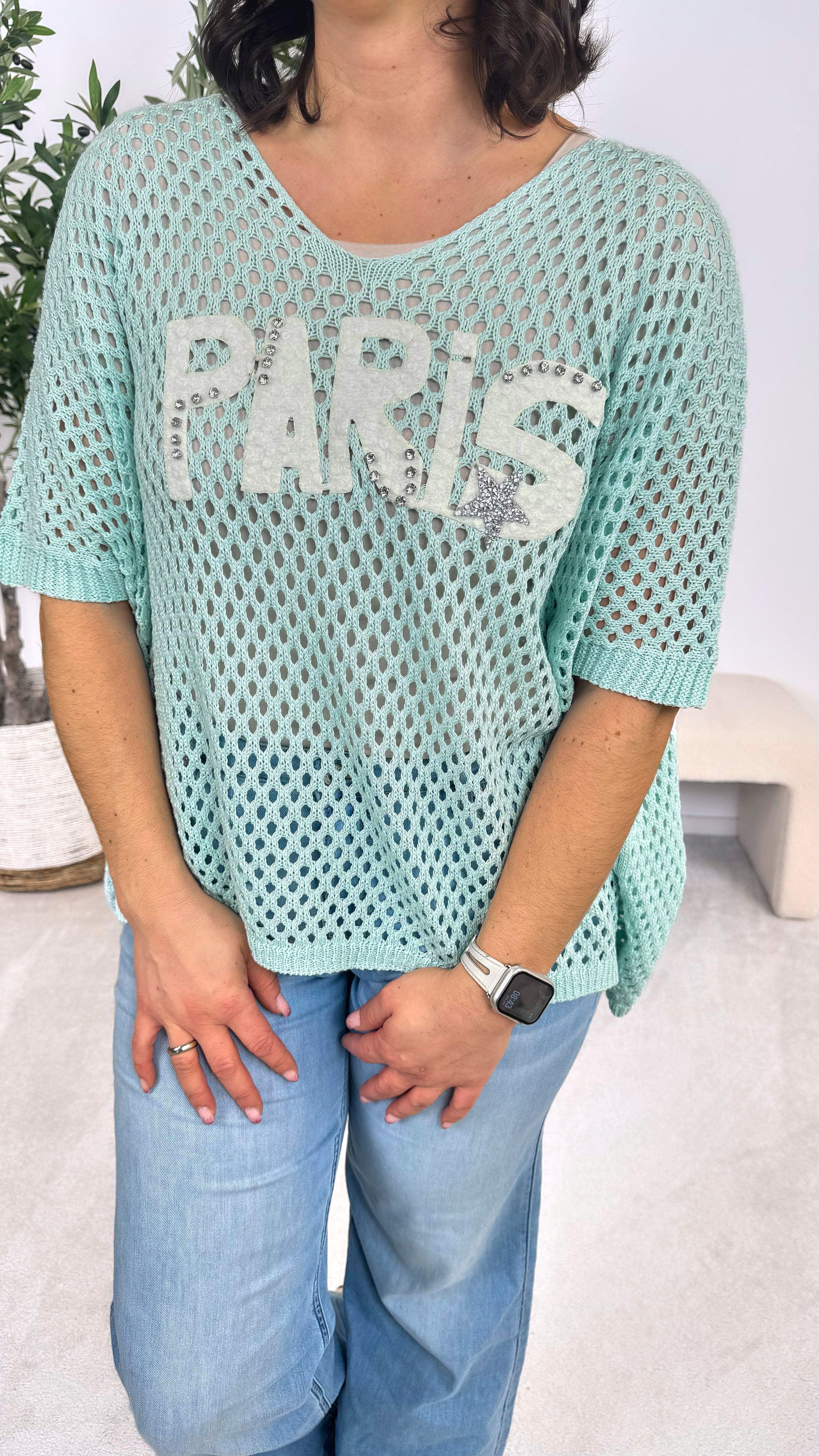 Strickshirt Paris Mesh *Mint*