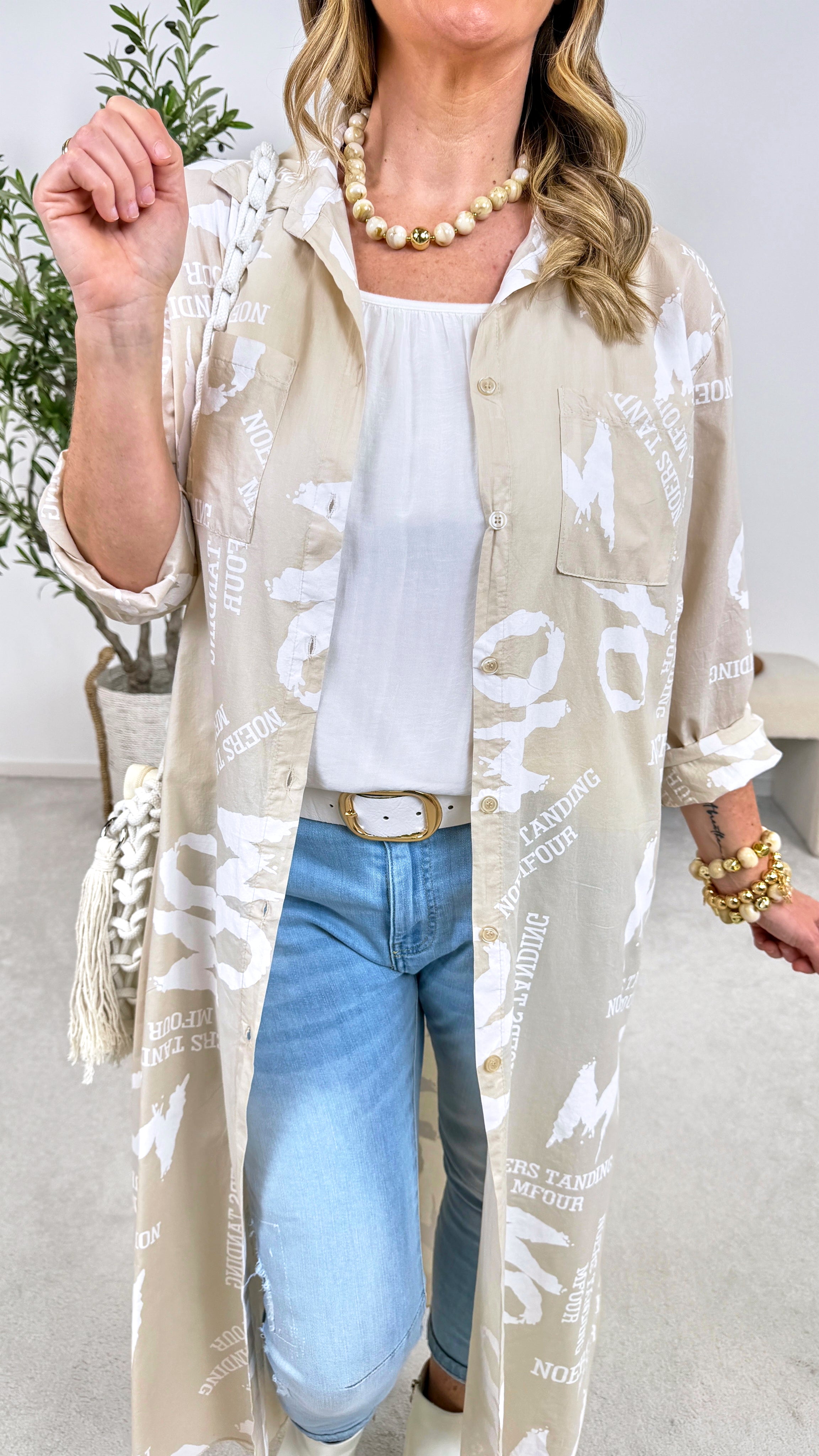 Kaftan Wild Message *Beige*