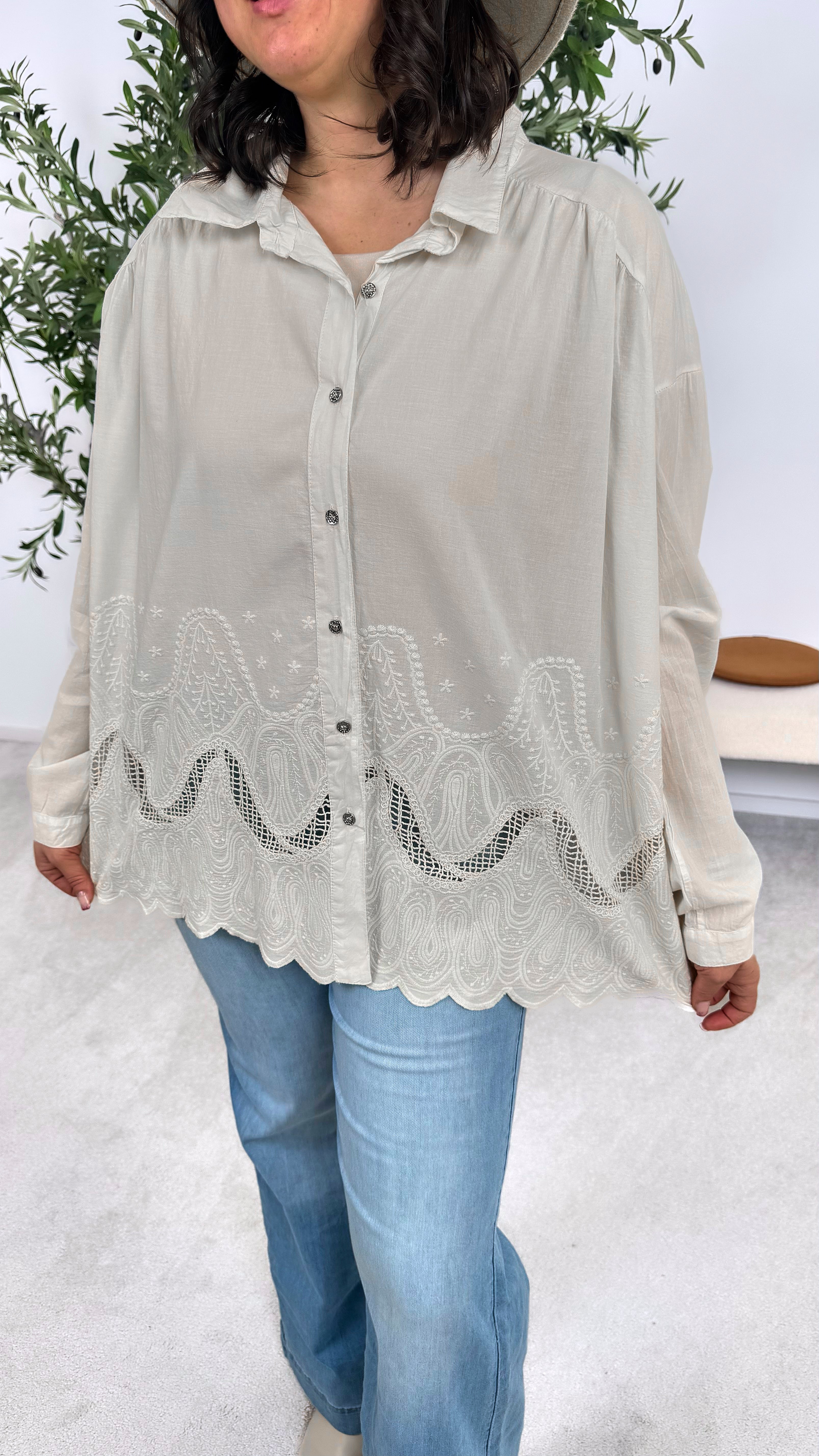 Bluse Pure Vibes *Creme*