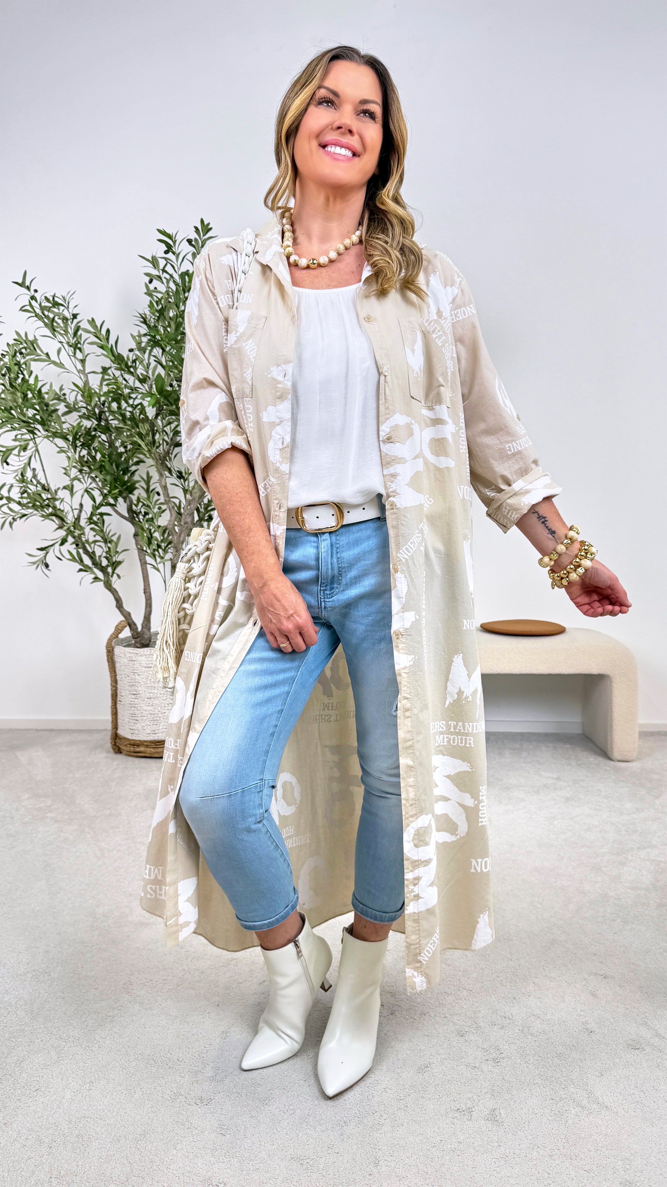 Kaftan Wild Message *Beige*