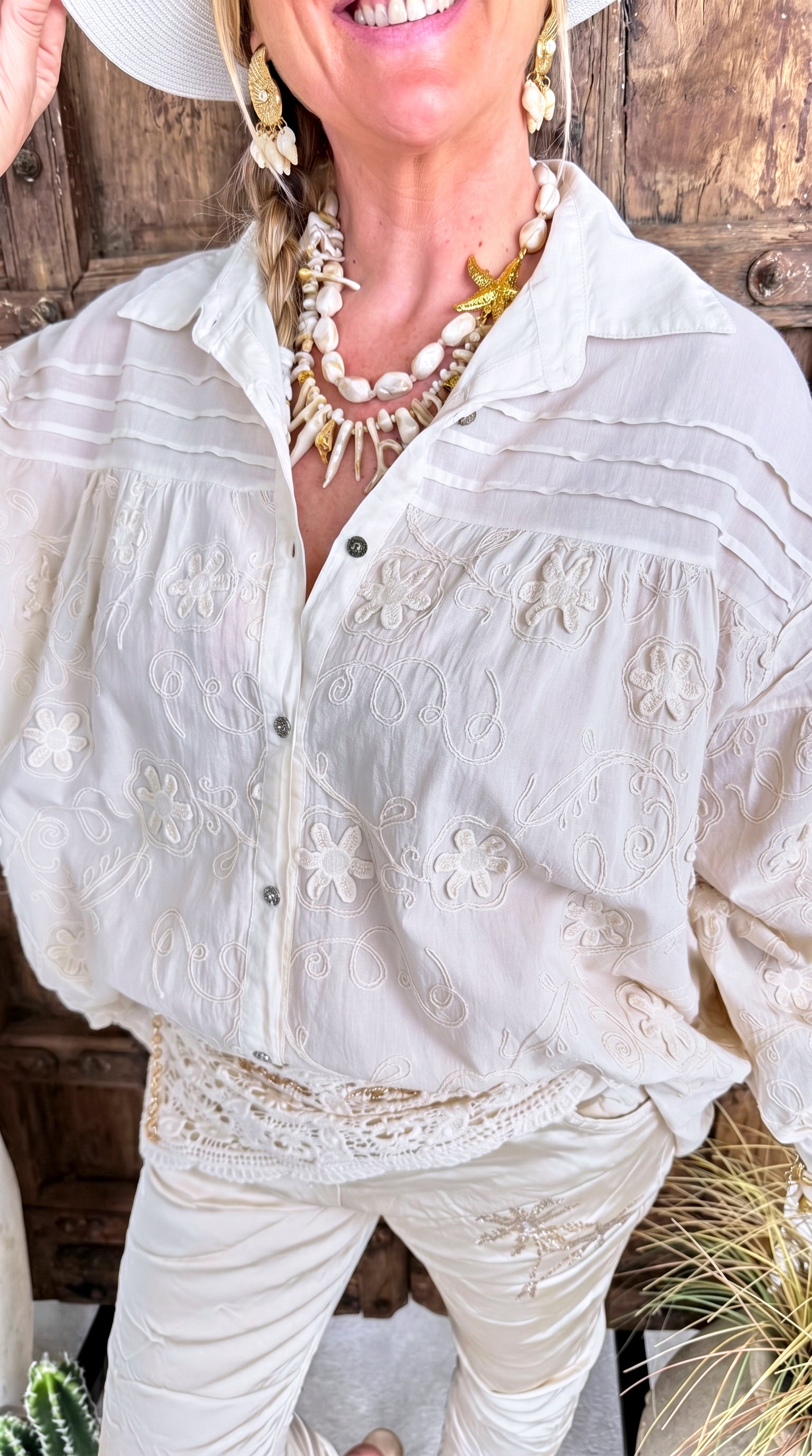 Bluse Soft Mandala *Weiß*