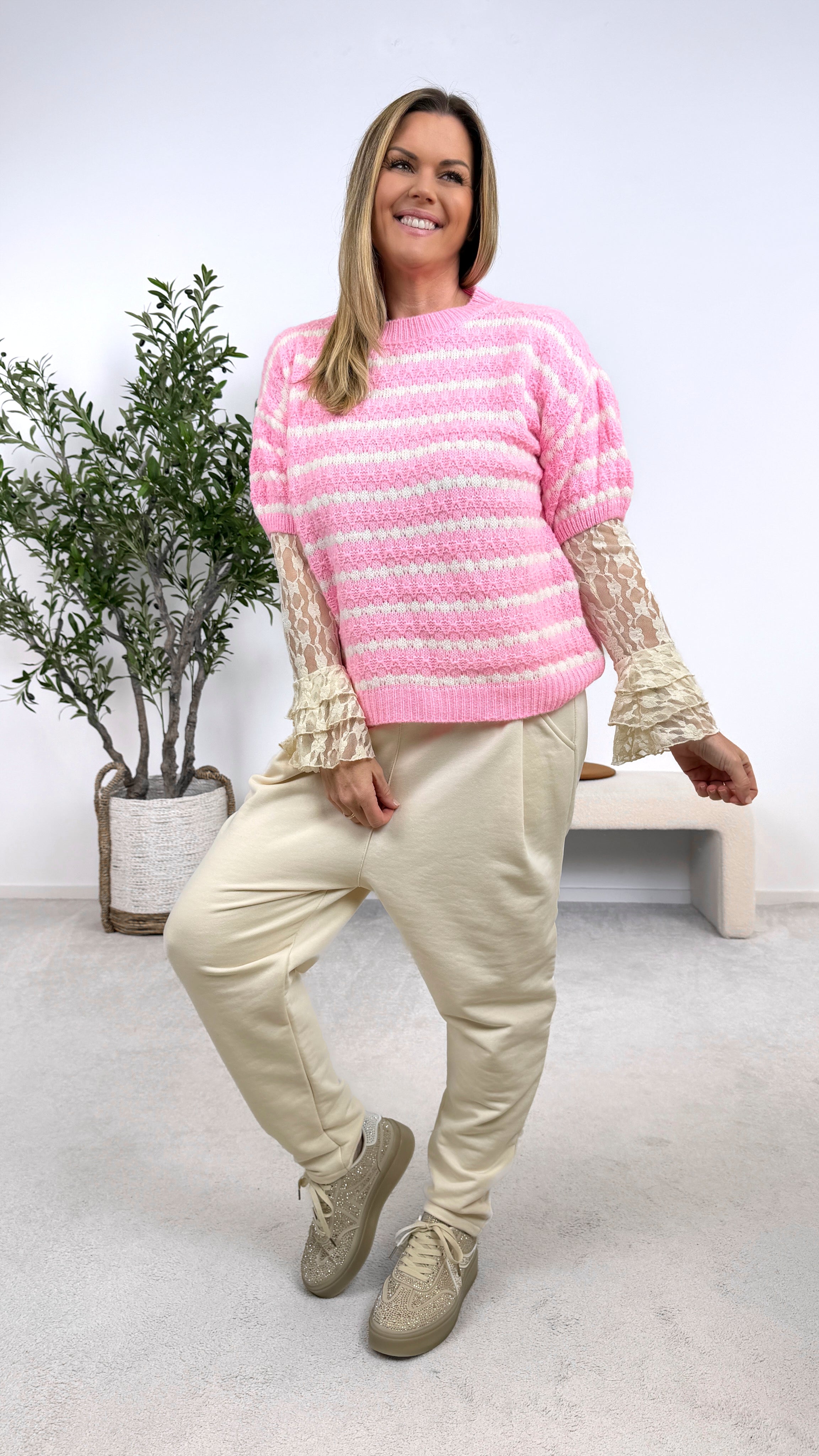 Strickshirt Sunset Pop *Babypink*