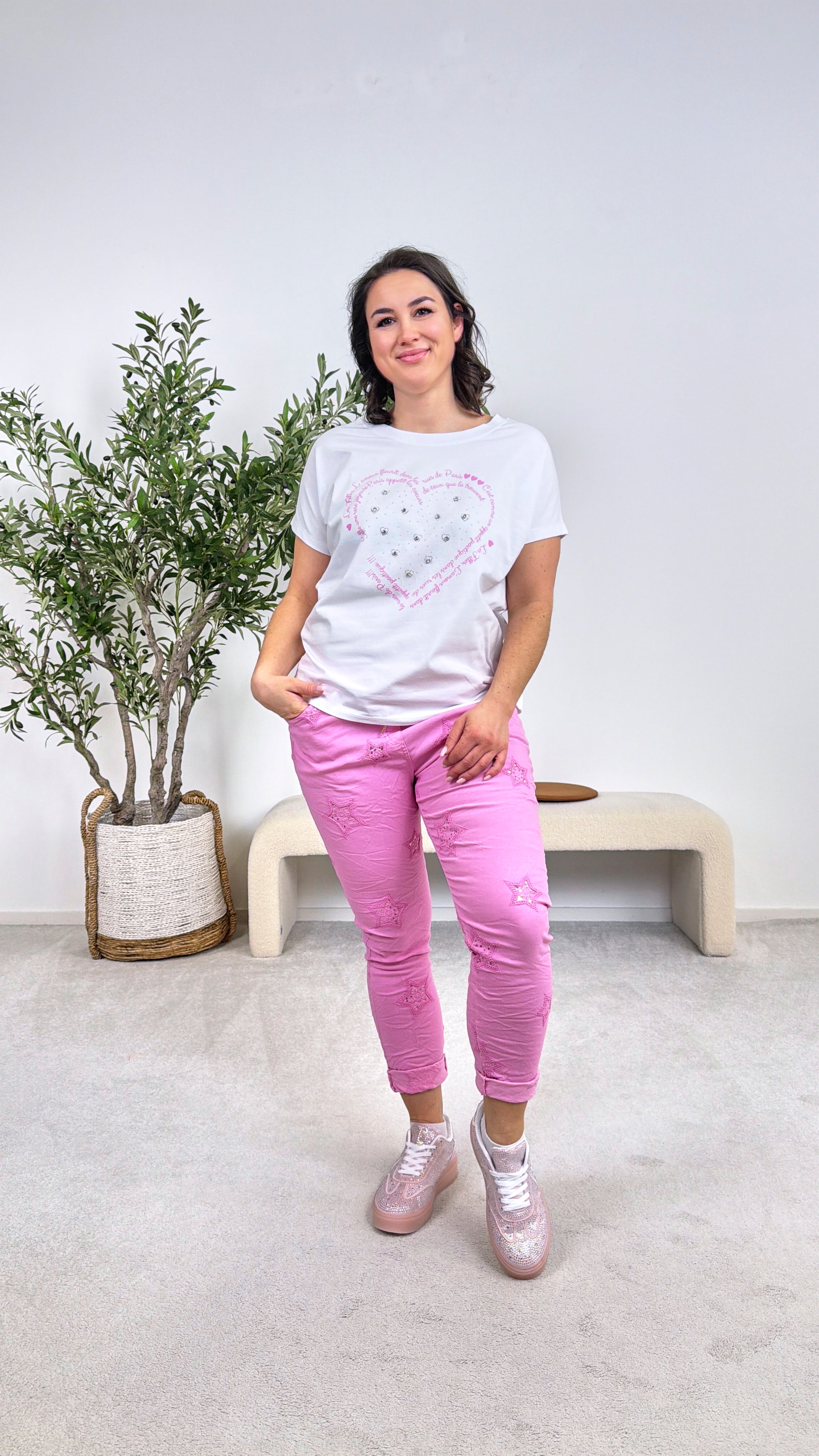 T-Shirt Poetic Paris *Pink*