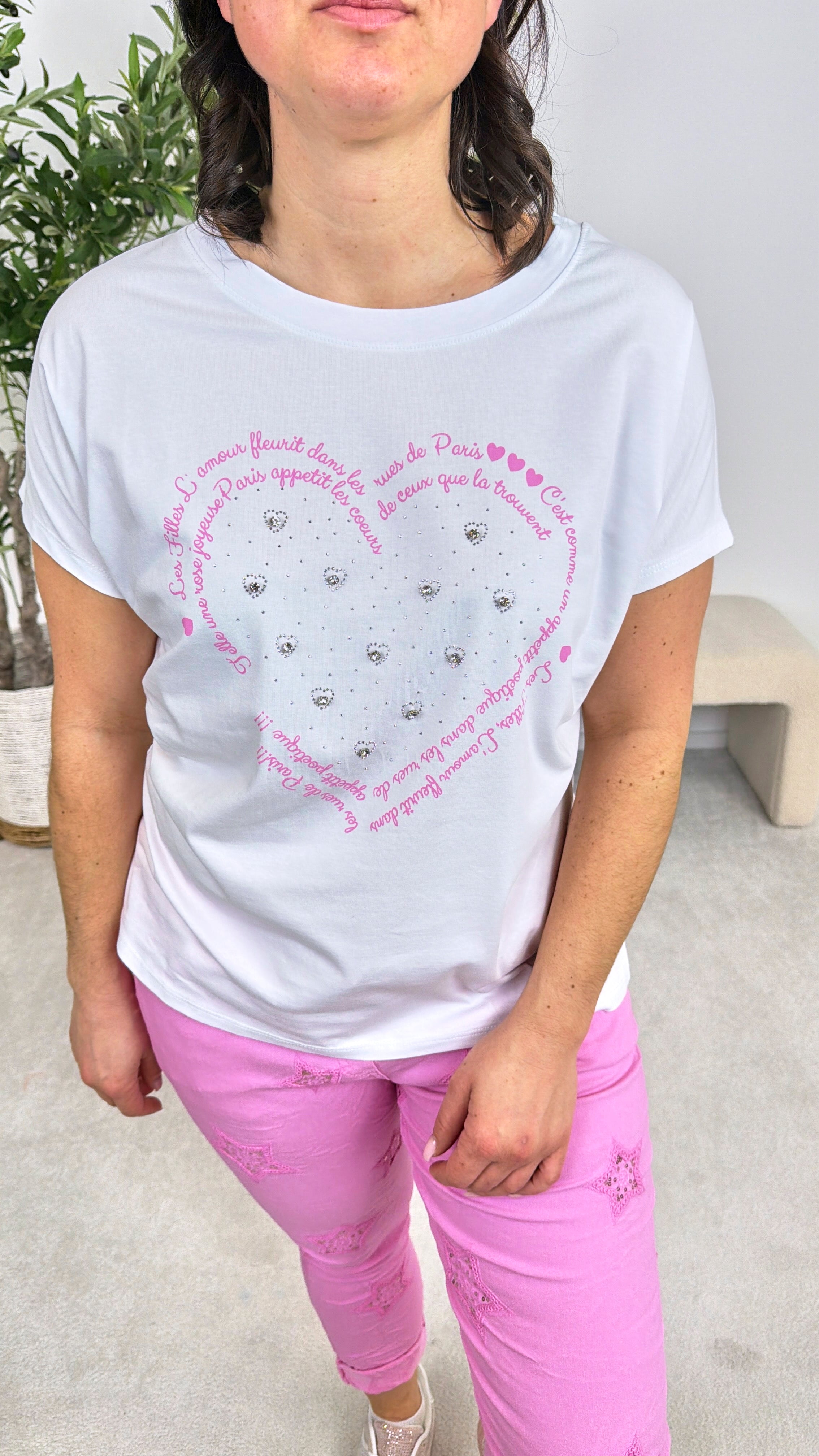 T-Shirt Poetic Paris *Pink*