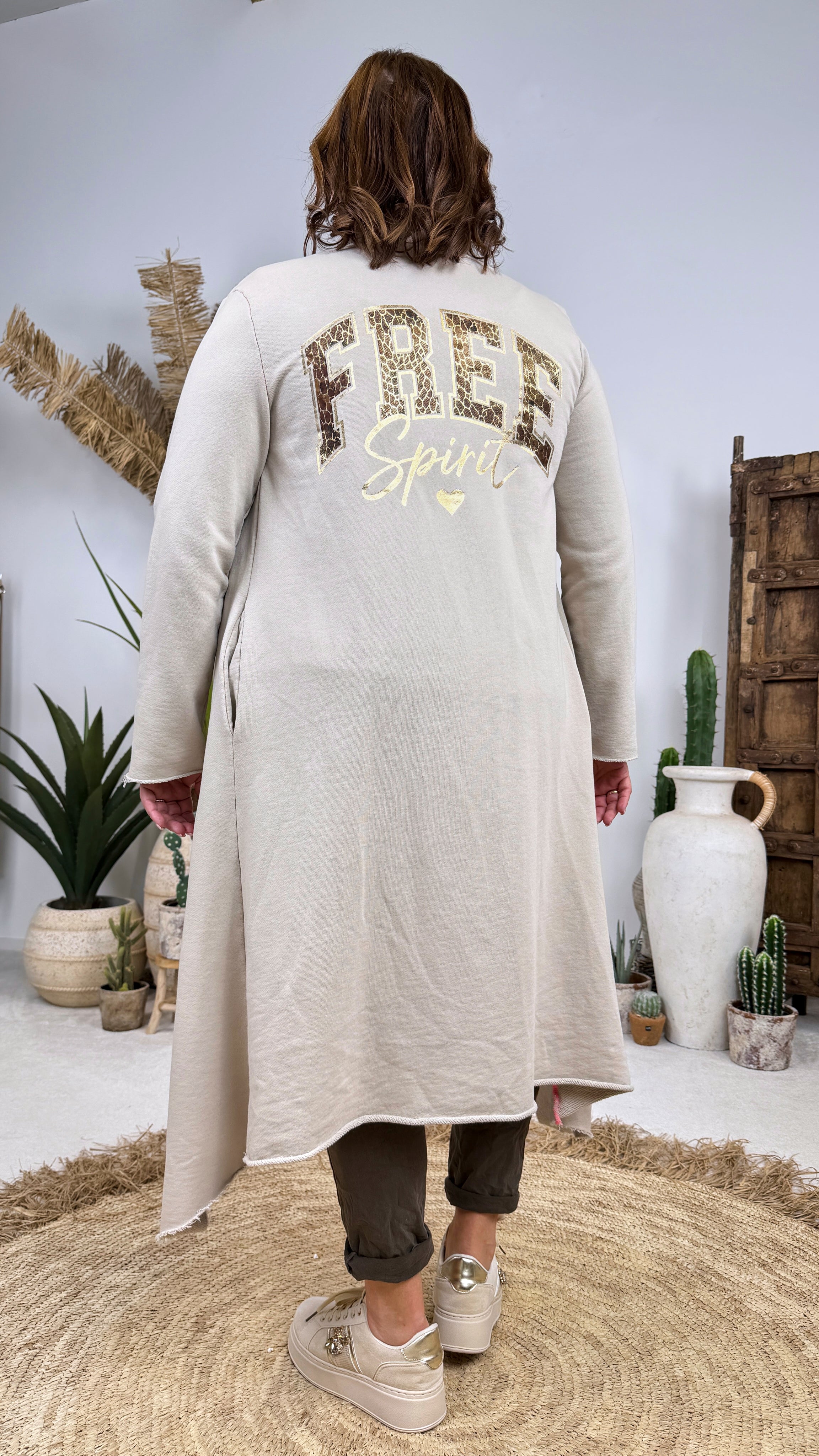 Sweatjacke Free Spirit *Beige*