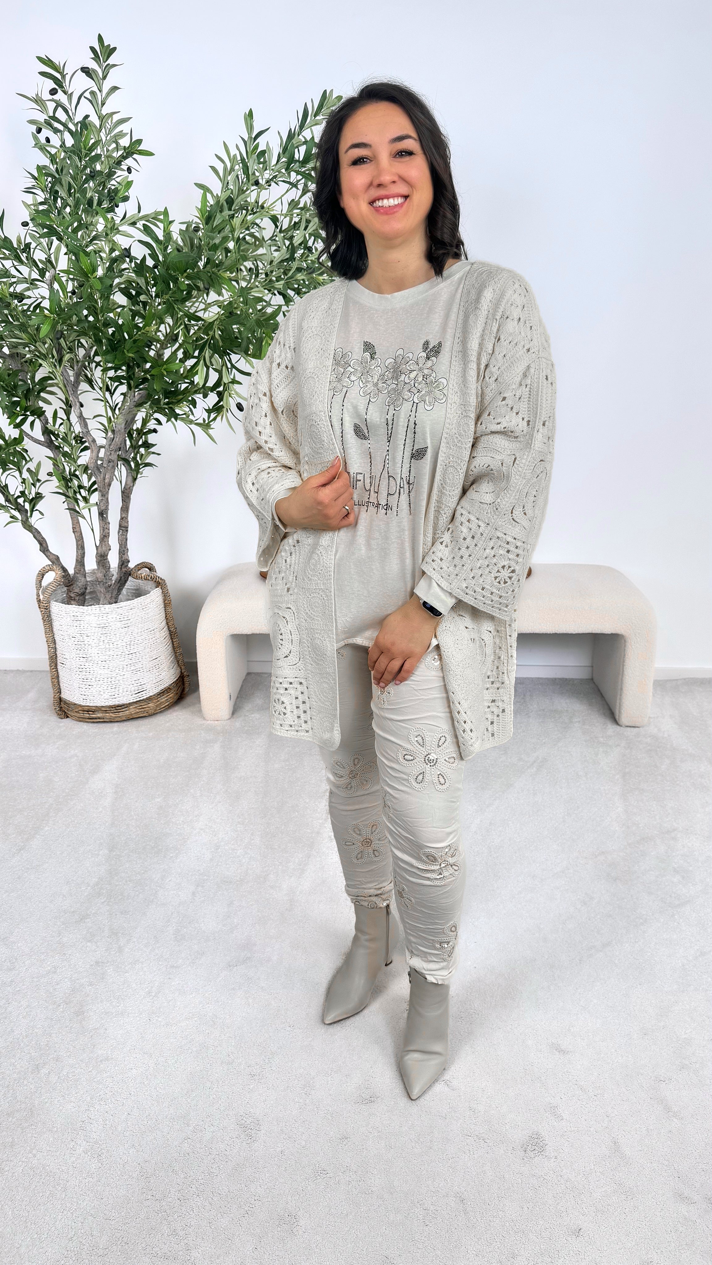 Häkel-Cardigan Daydream ZS68017 *Creme*