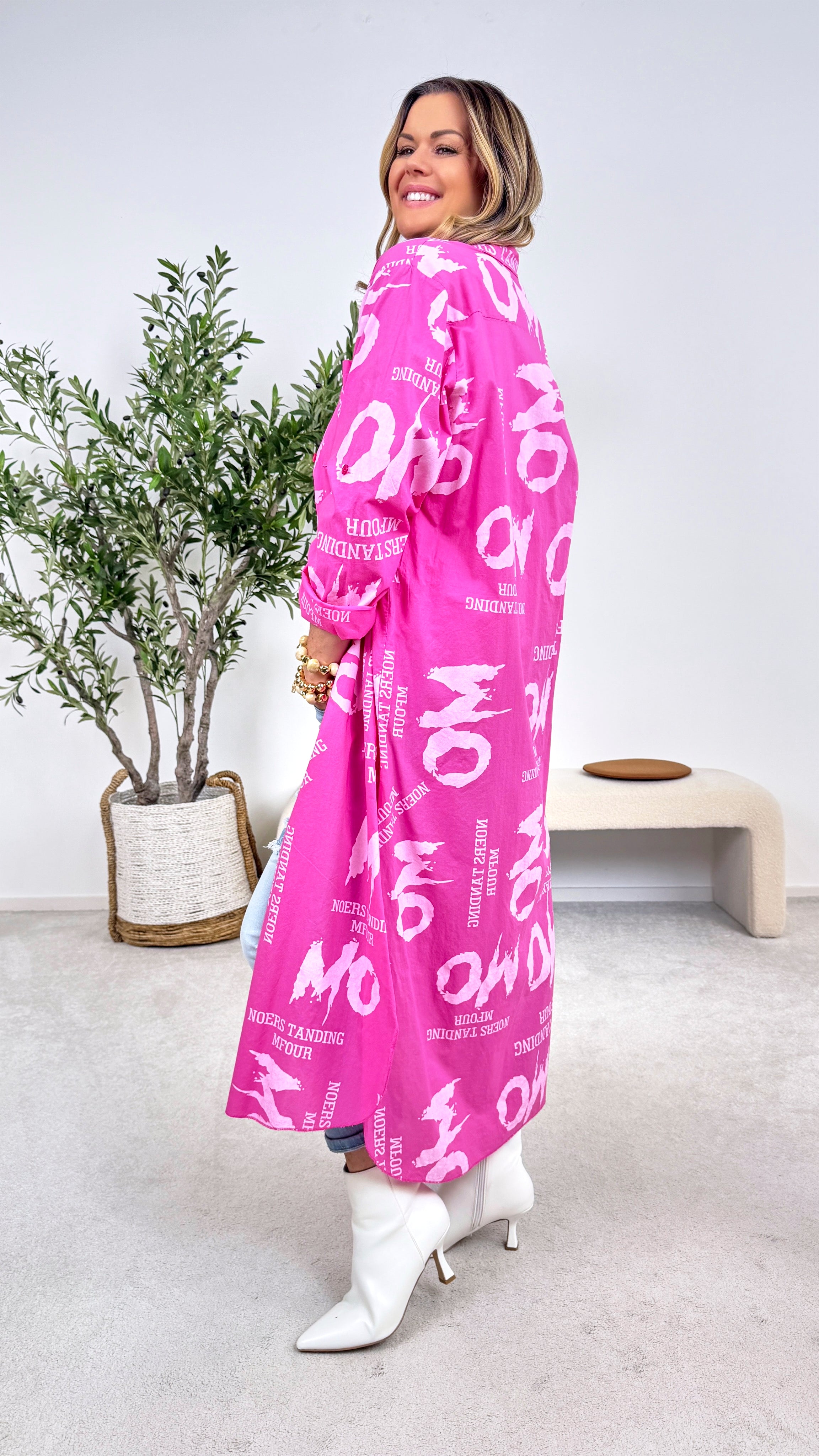 Kaftan Wild Message *Pink*