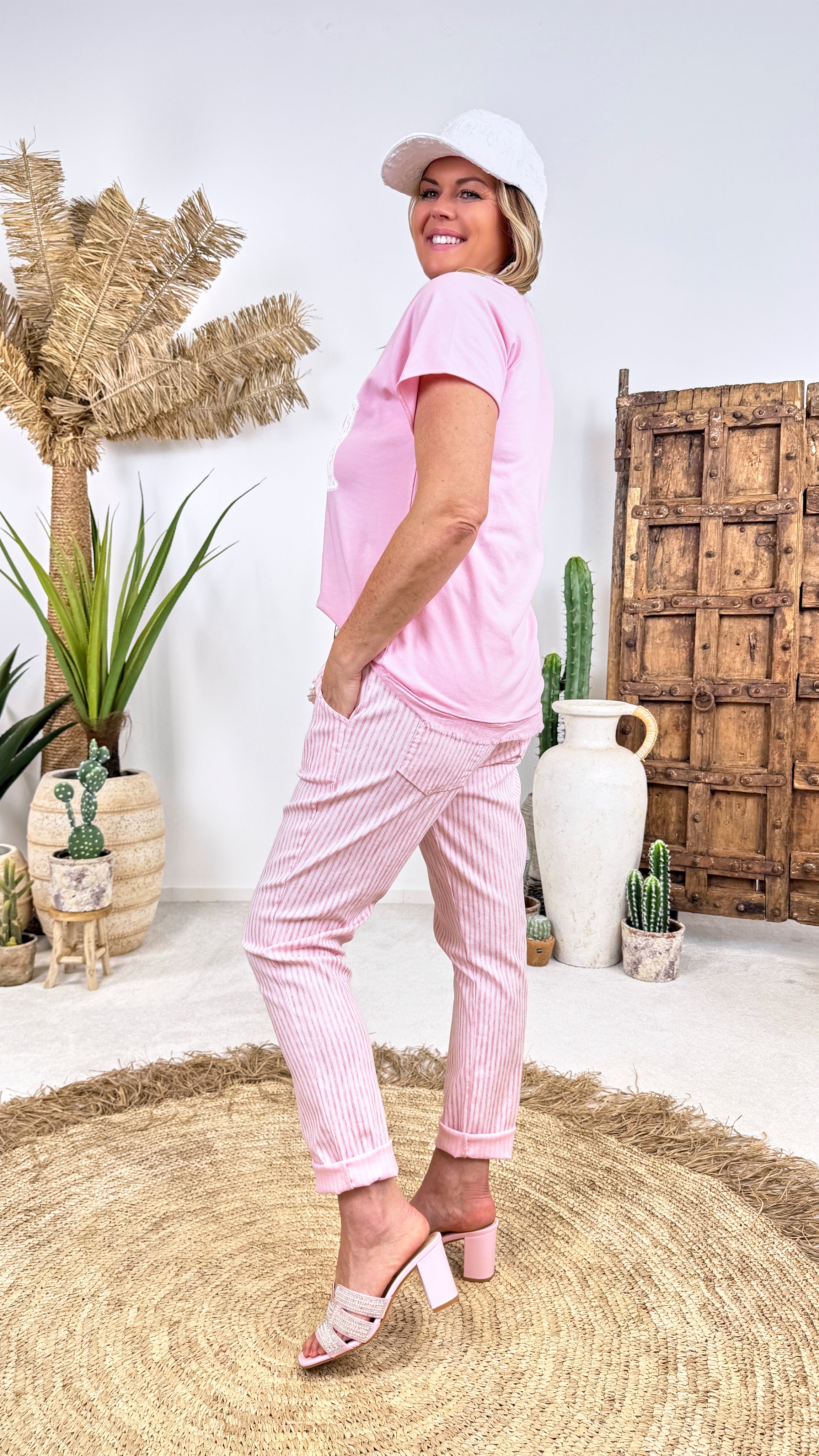 Jogpants Stripe Love *Rosa*
